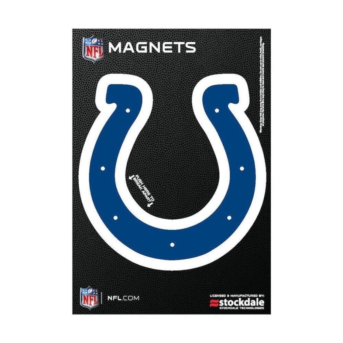 Imã Magnético Vinil Indianapolis Colts NFL - 7X12cm - Foto 1