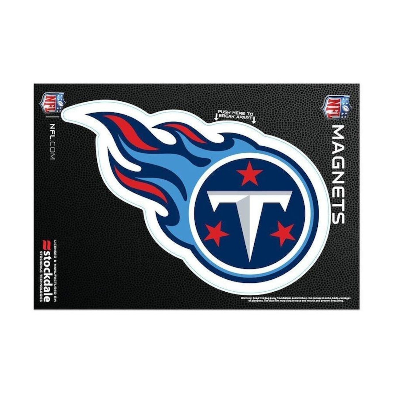 Imã Magnético Vinil Tennessee Titans NFL - 7X12cm - Foto 1