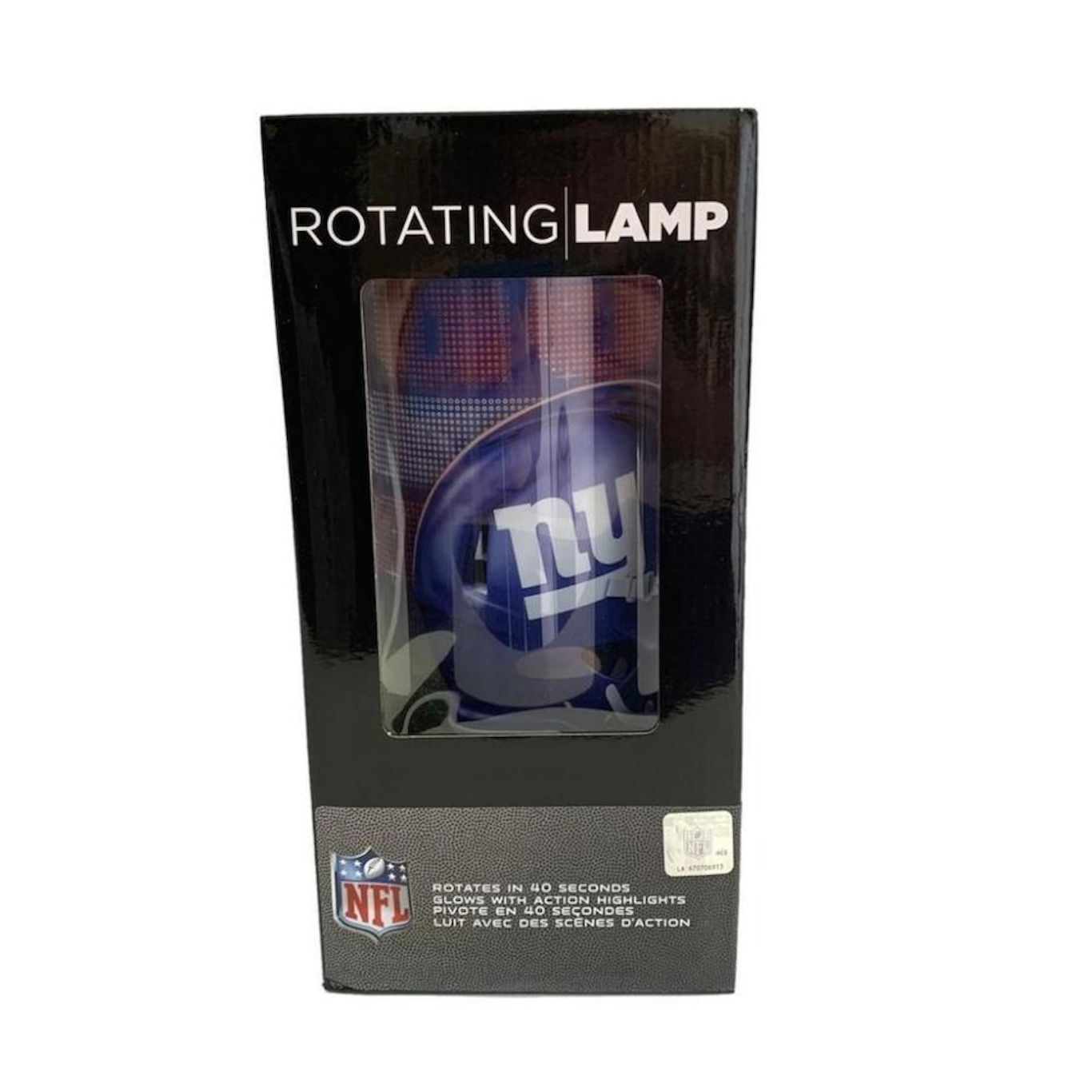 Luminária Rotativa NFL New York Giants 30cm - 120V - Foto 2