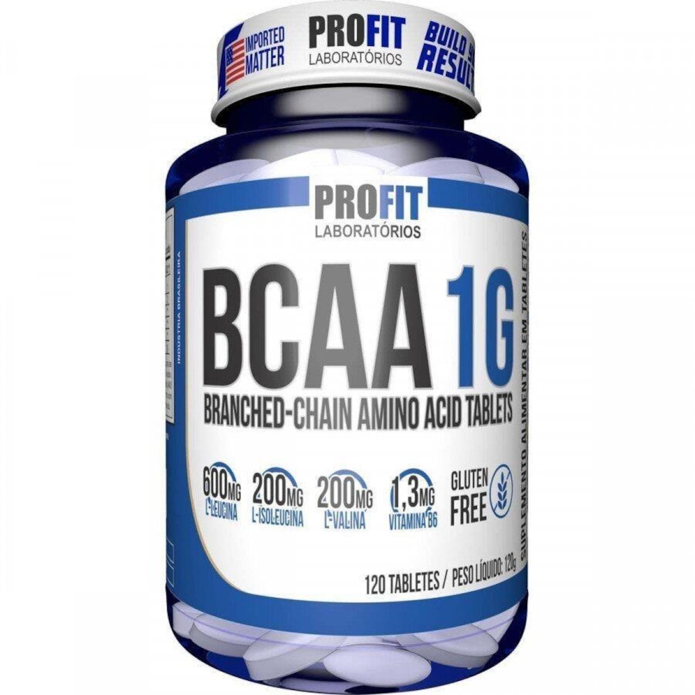 Bcaa ProFit 1g - 120 Tabletes - Foto 1