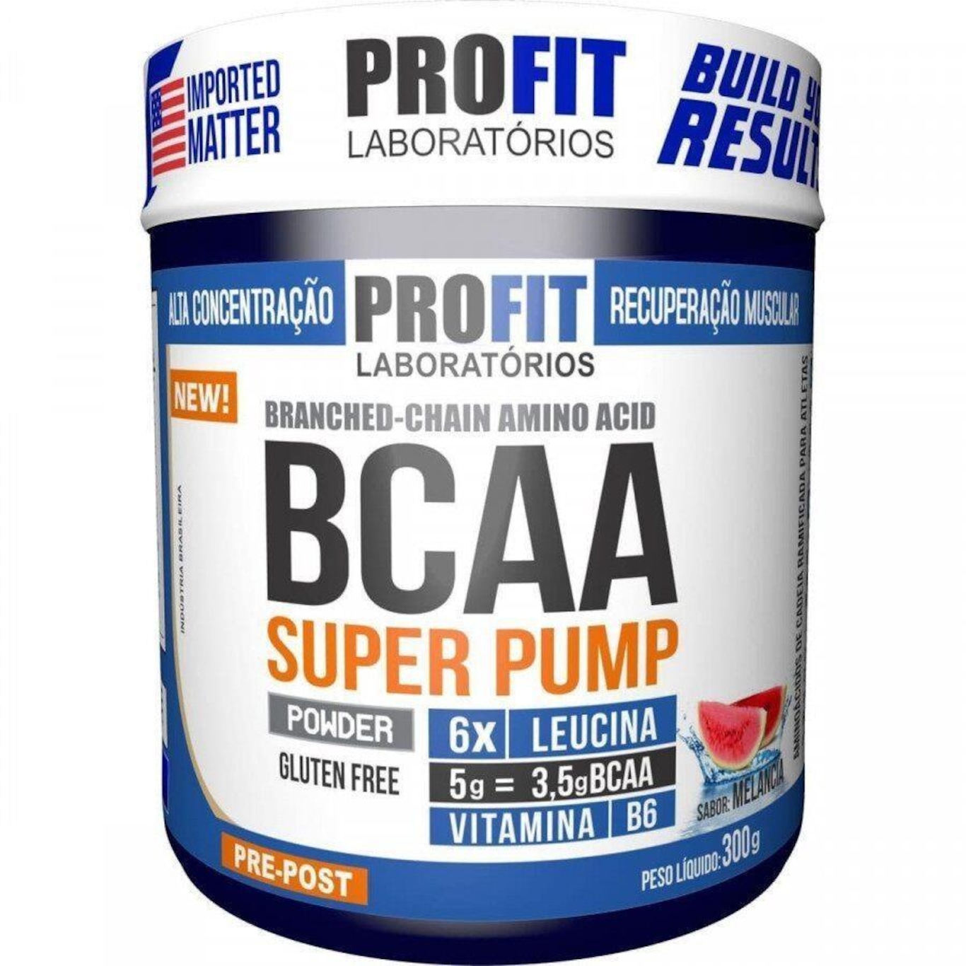 Bcaa ProFit Super Pump Powder 6:1:1 - Melância - 300g - Foto 1