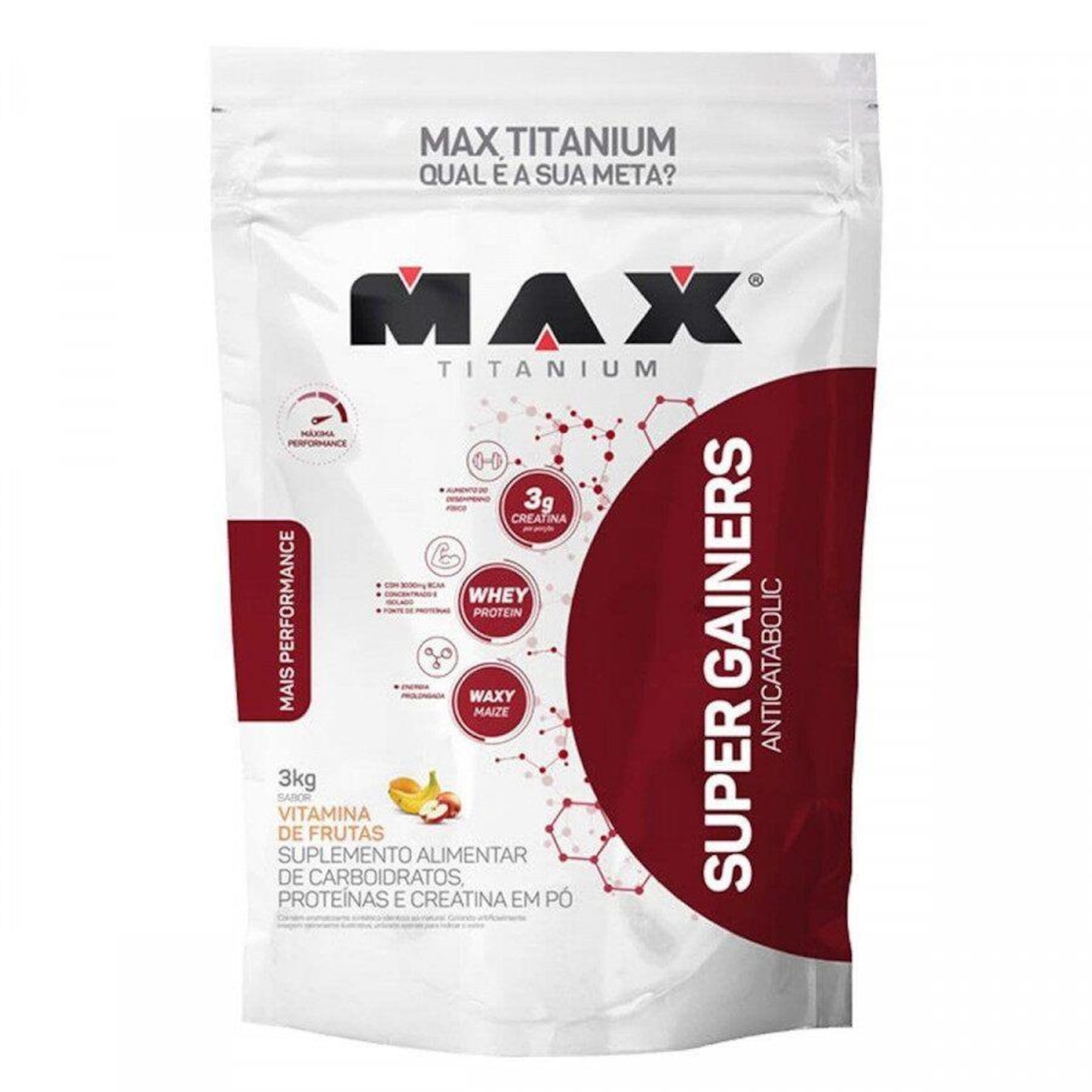 Super Gainers Anticatabolic Max Titanium - Vitamina de Frutas - 3.000g - Foto 1