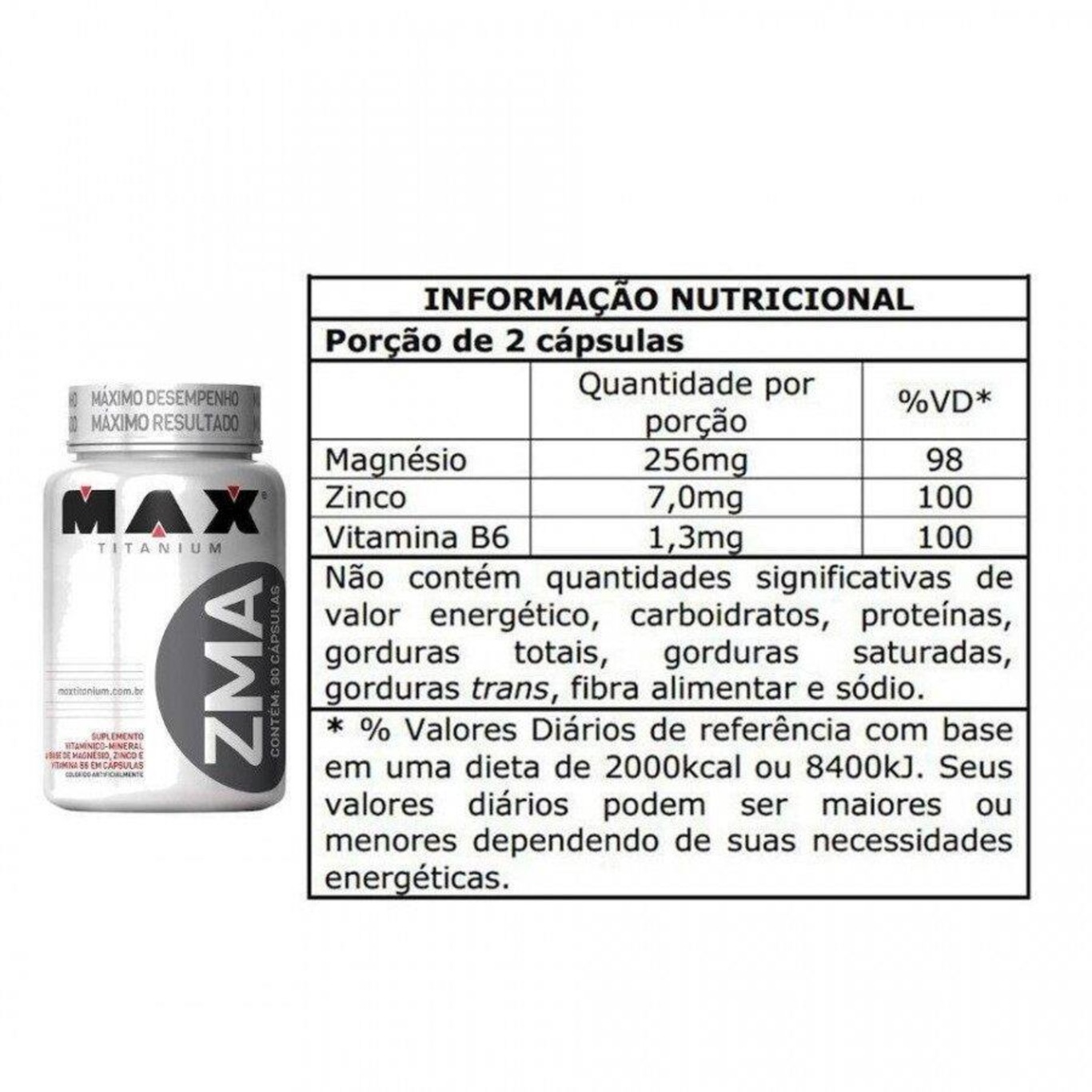 ZMA Max Titanium 90 Cápsulas Centauro