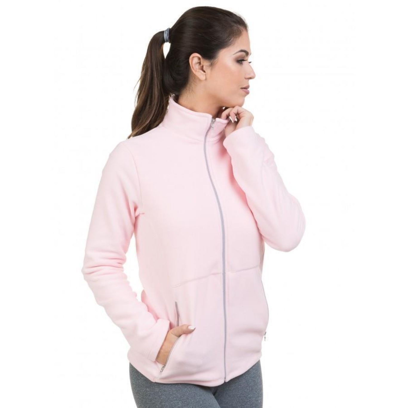 Jaqueta Extreme UV Fleece Thermo Soft com Proteção Solar - Feminina - Foto 2