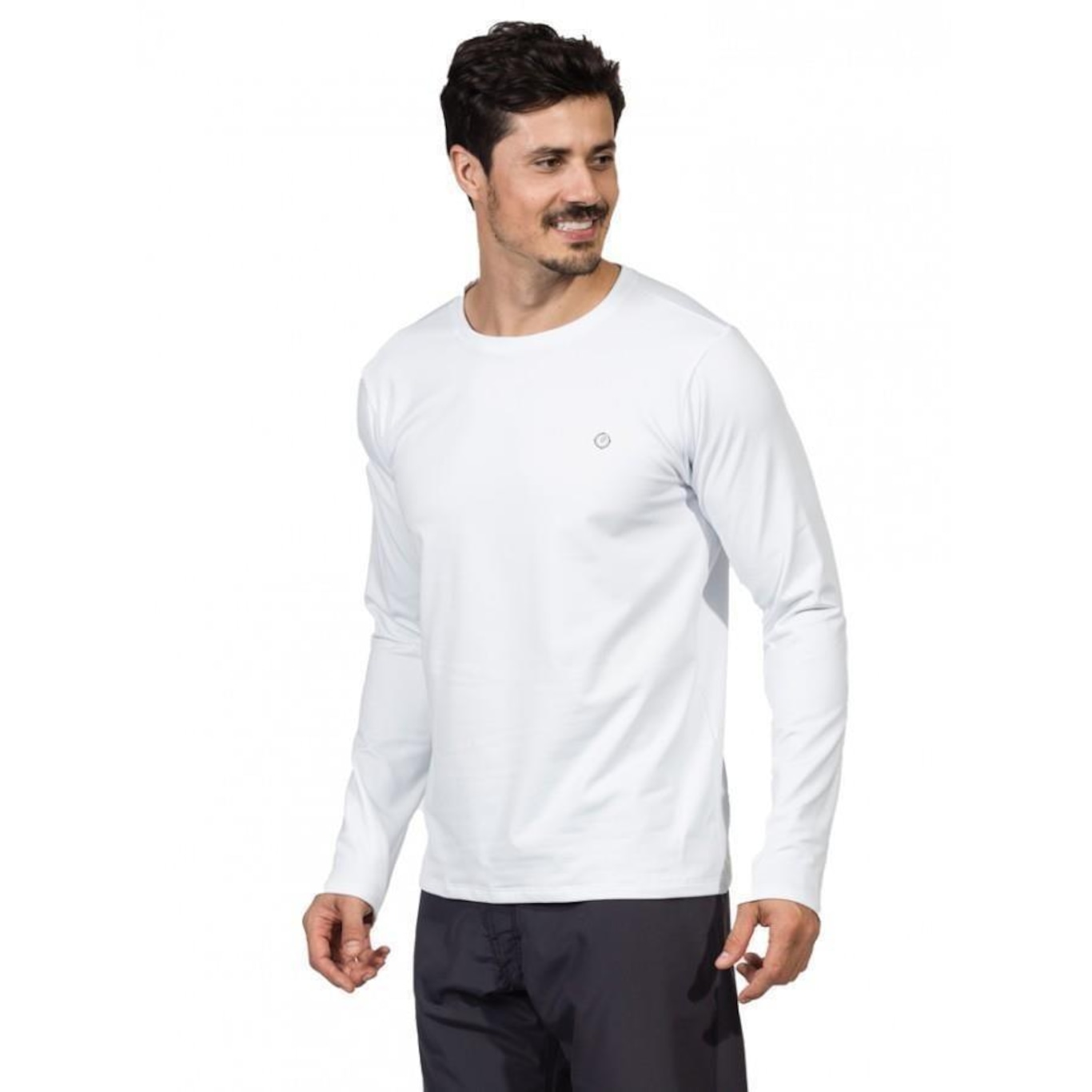 Camiseta Manga Longa Extreme UV Térmica para Frio com Proteção Solar - Masculina - Foto 2