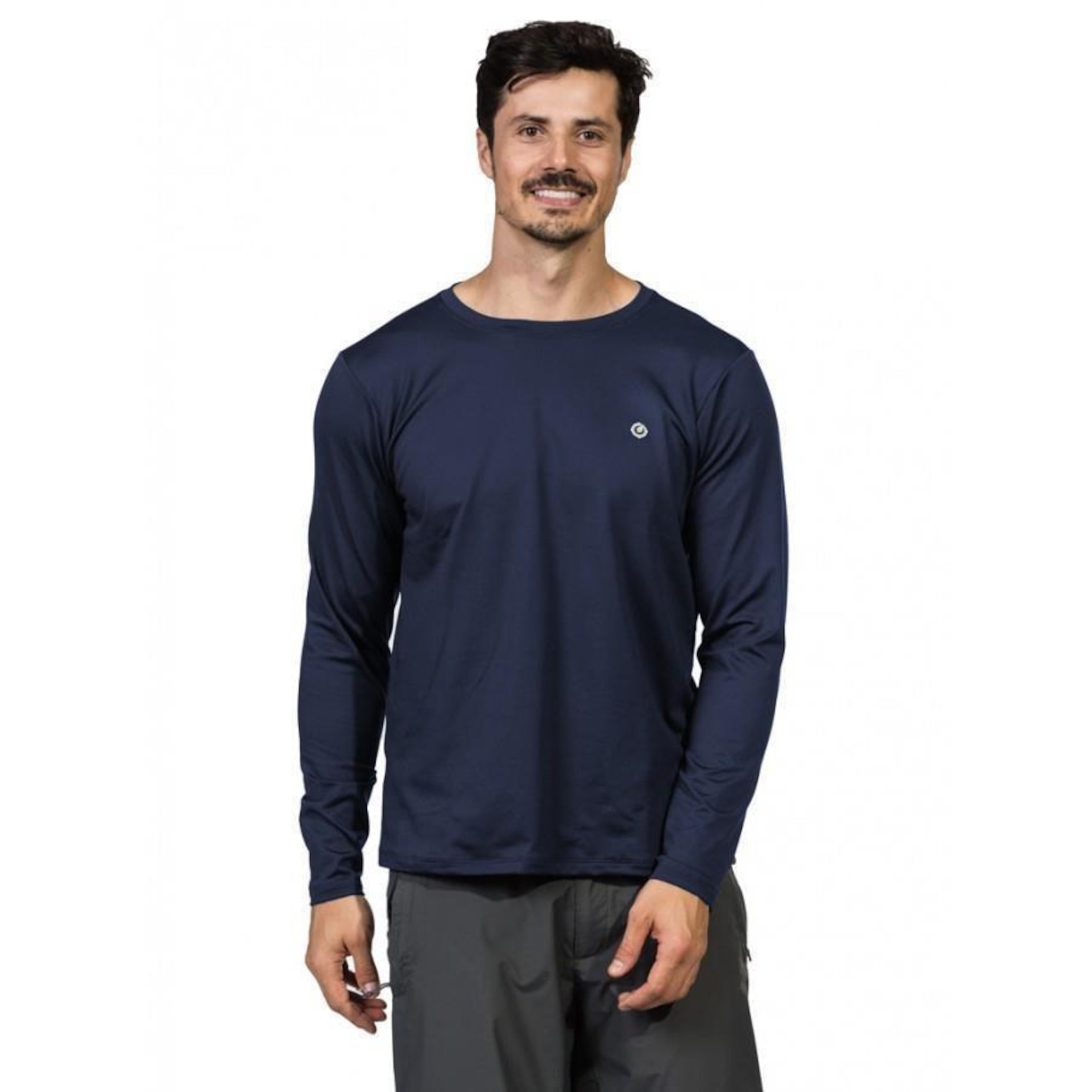 Camiseta Manga Longa Extreme UV Térmica para Frio com Proteção Solar - Masculina - Foto 1