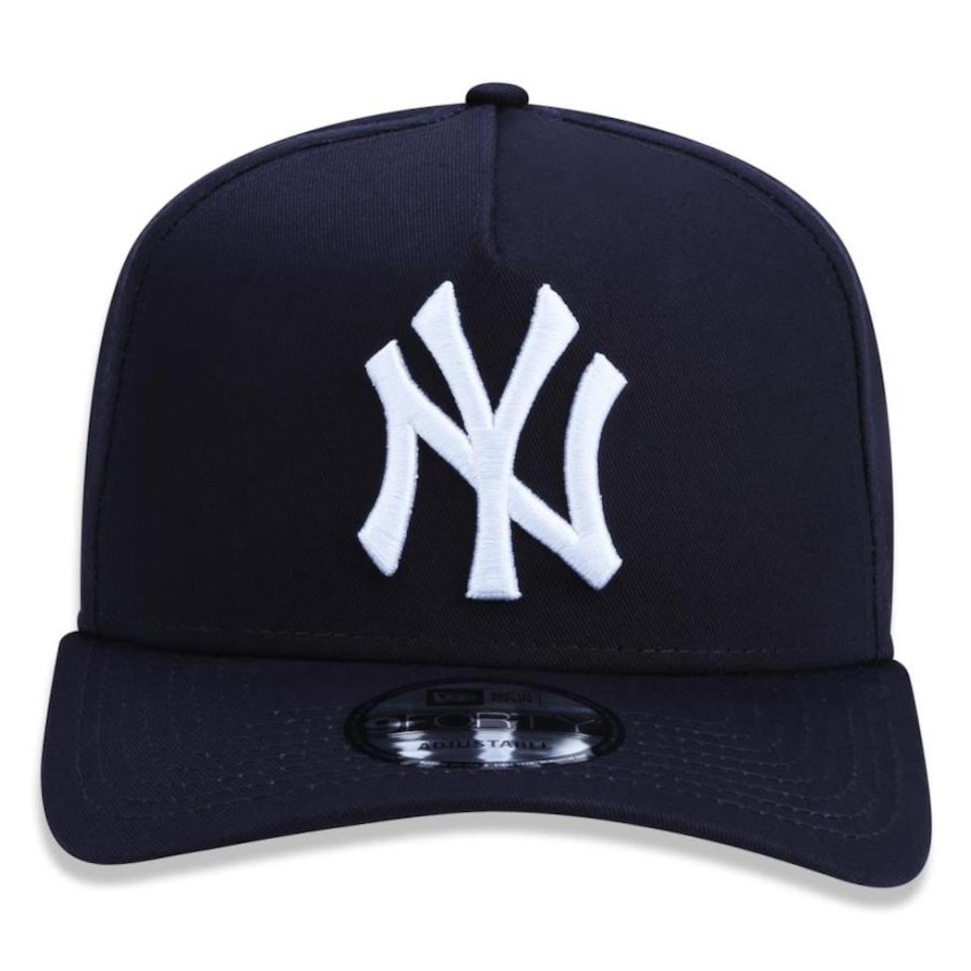 Boné Aba Curva New Era 9Forty A-Frame MLB New York Yankees Basic - Ajustável - Snapback - Adulto - Foto 2