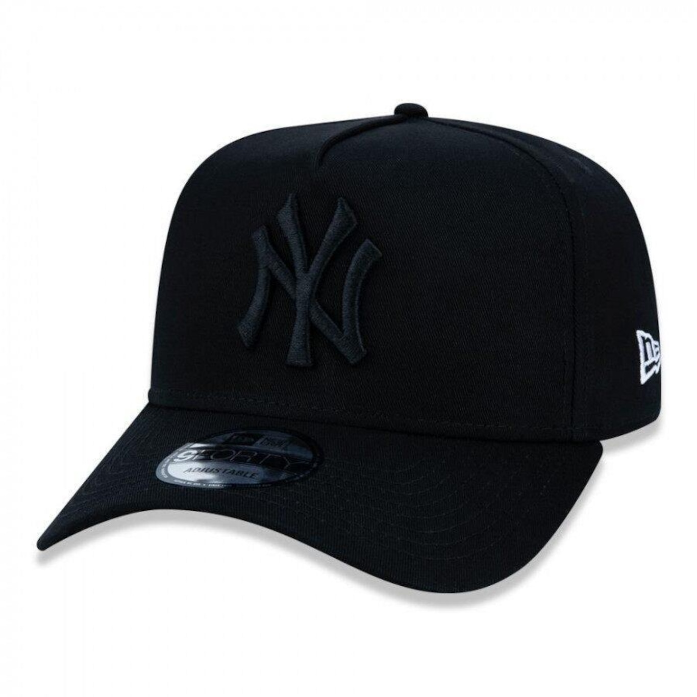 Boné Aba Curva New Era 9Forty A-Frame Ajustável MLB New York Yankees Basic - Snapback - Adulto - Foto 1