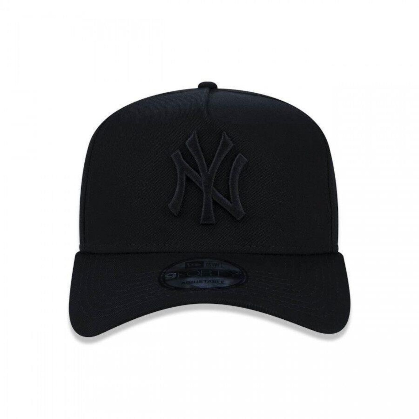 Boné Aba Curva New Era 9Forty A-Frame Ajustável MLB New York Yankees Basic - Snapback - Adulto - Foto 2