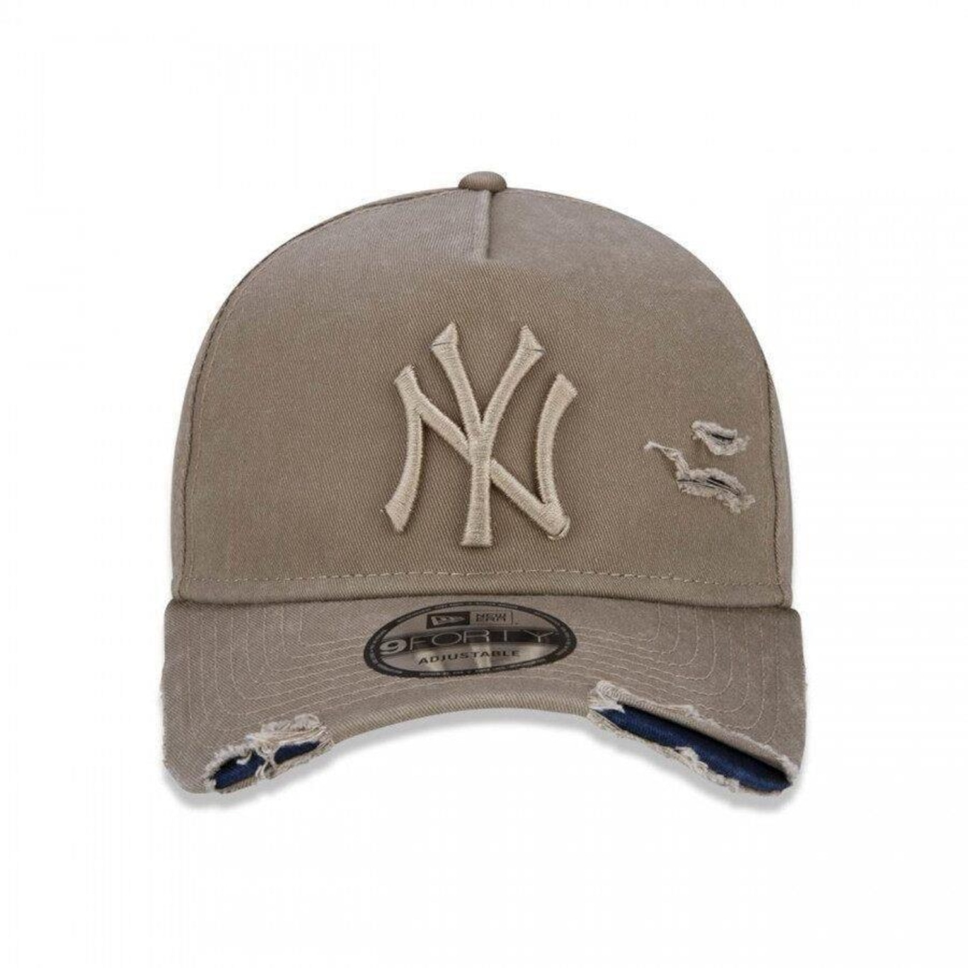 Boné New Era 9Forty A-Frame MLB New York Yankees Destroyed IV - Ajustável - Snapback - Adulto - Foto 2