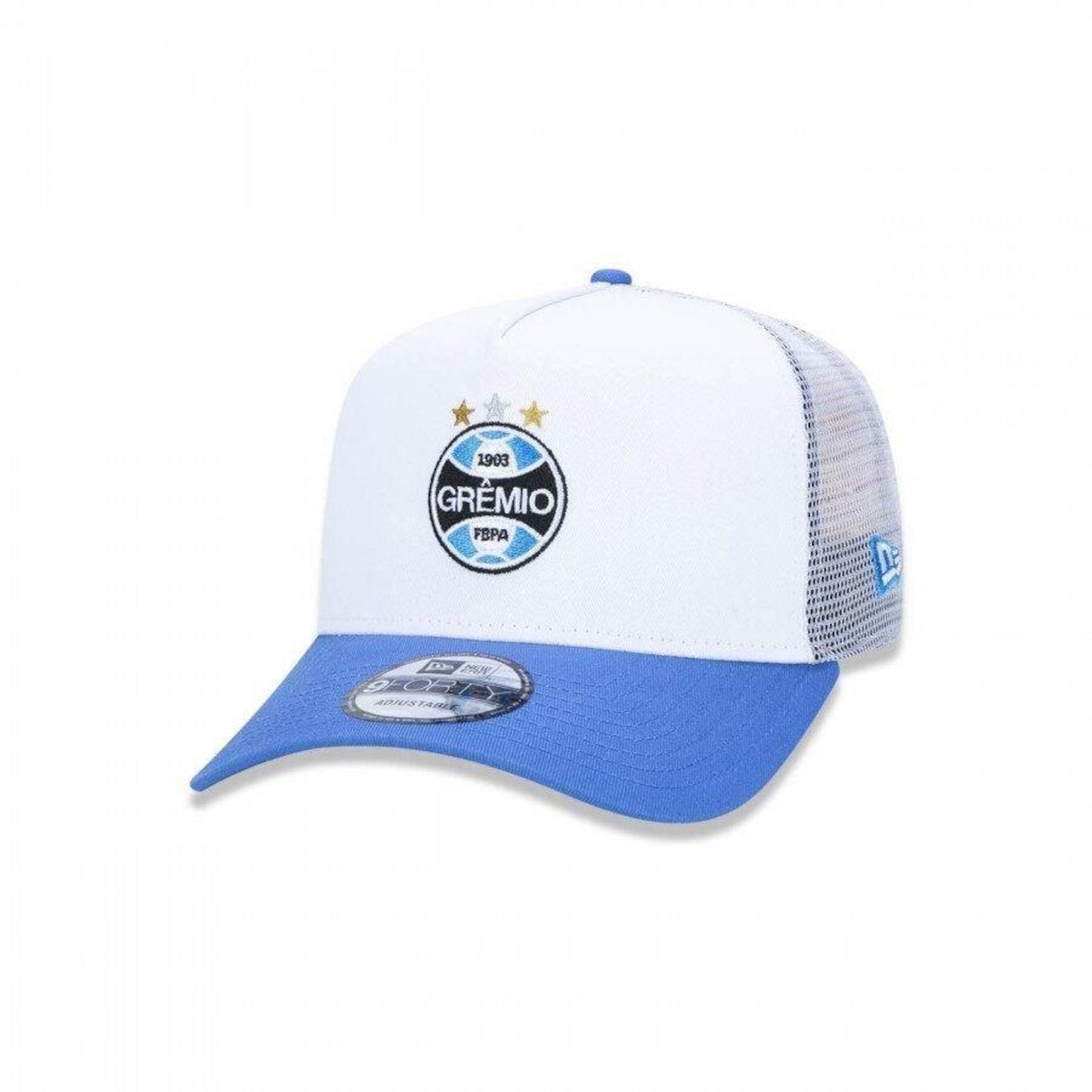 Boné Aba Reta New Era 9Forty Grêmio Futebol - Snapback - Adulto - Foto 1