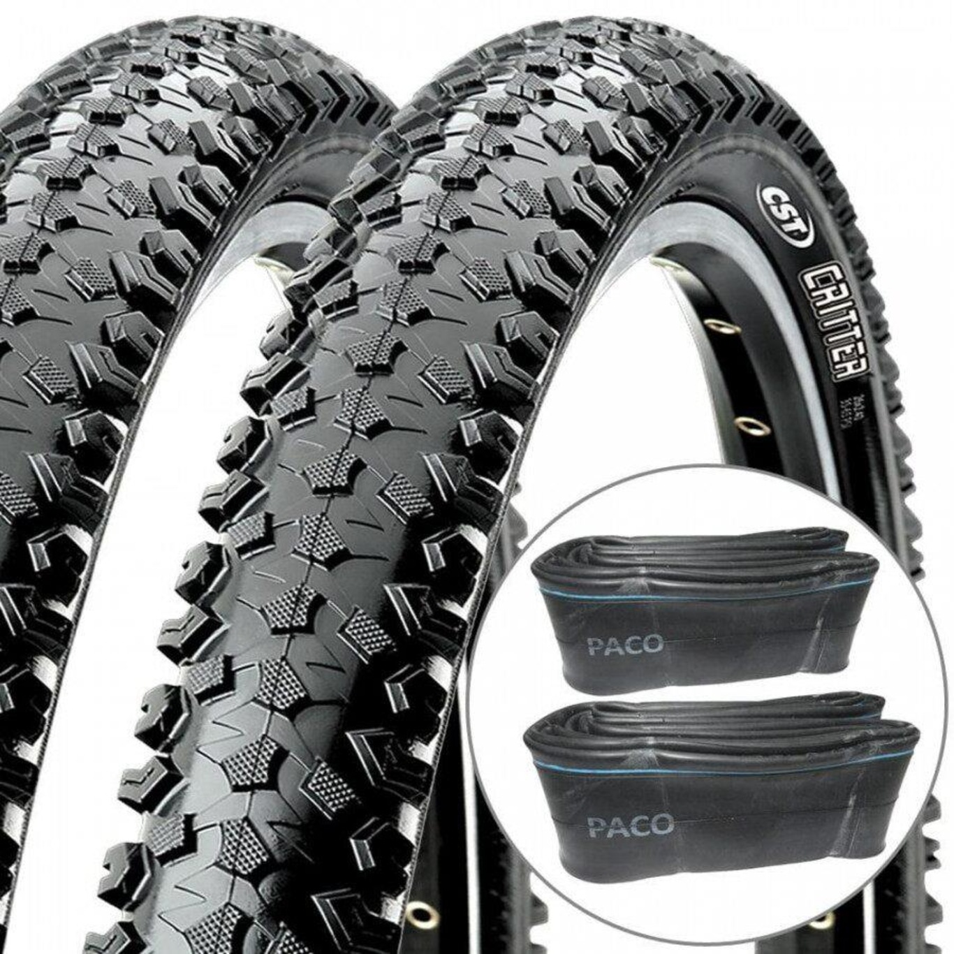 KIT PNEUS DE RECHANGE TORSADÉS NOIR 26 LOWRIDER BEACH