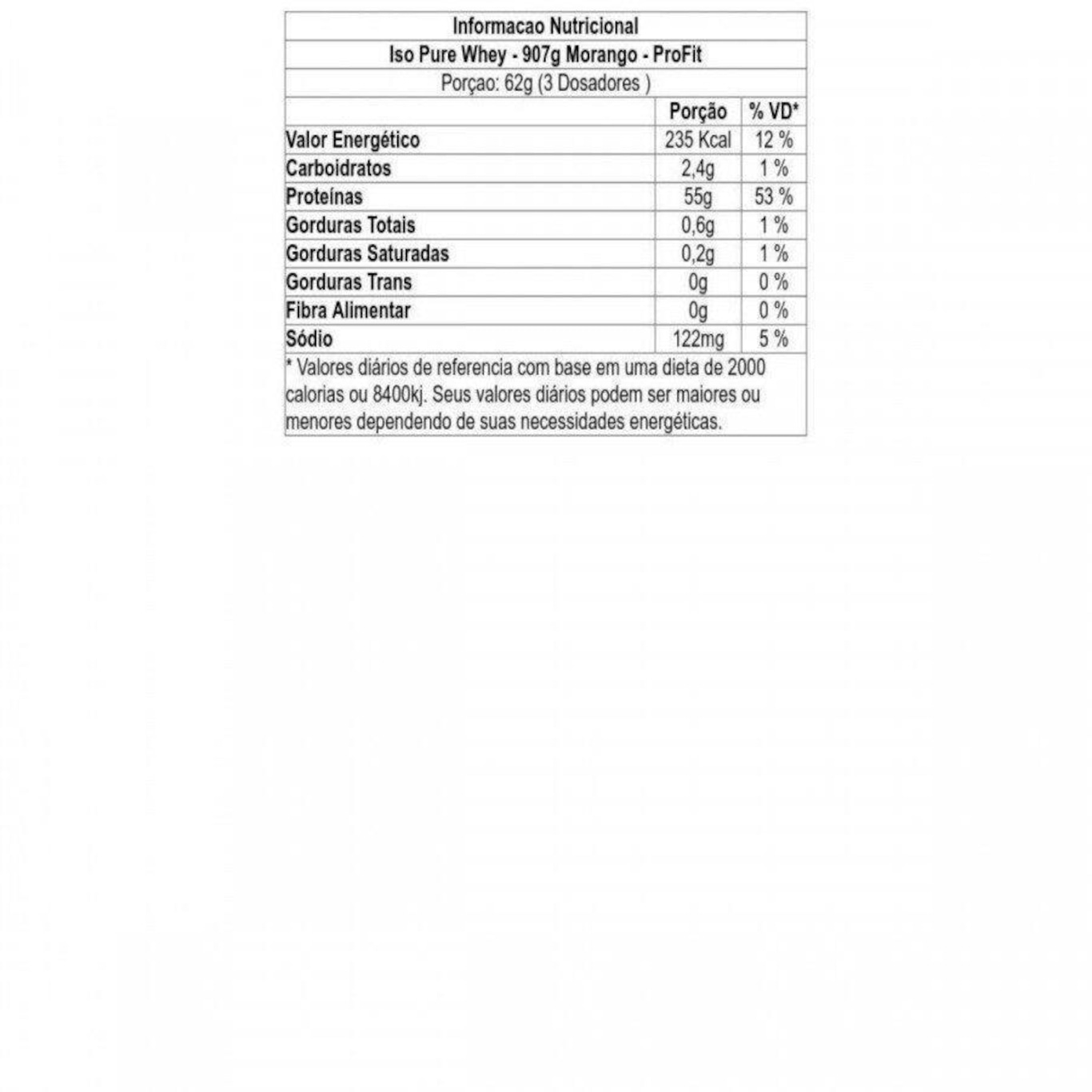 Whey Iso Pure ProFit - Morango - 907g - Foto 2