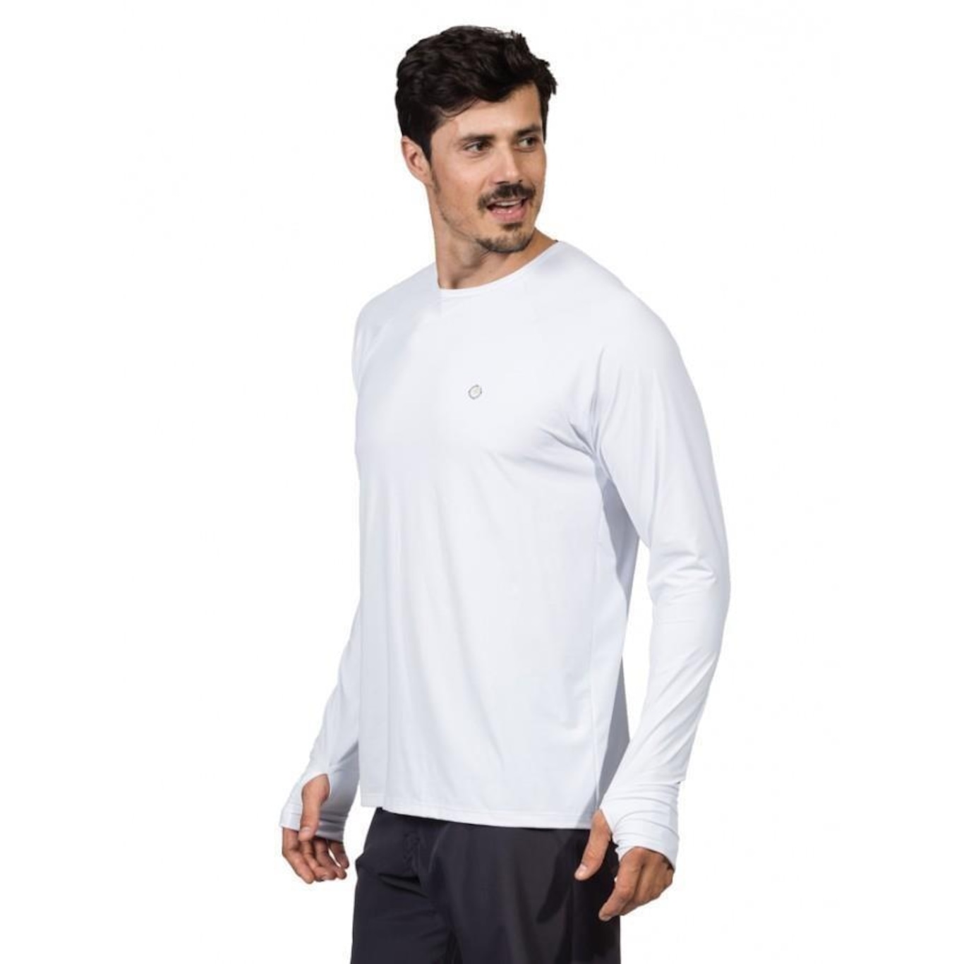 Camiseta Manga Longa Extreme UV Ice com Proteção Solar - Masculina - Foto 2