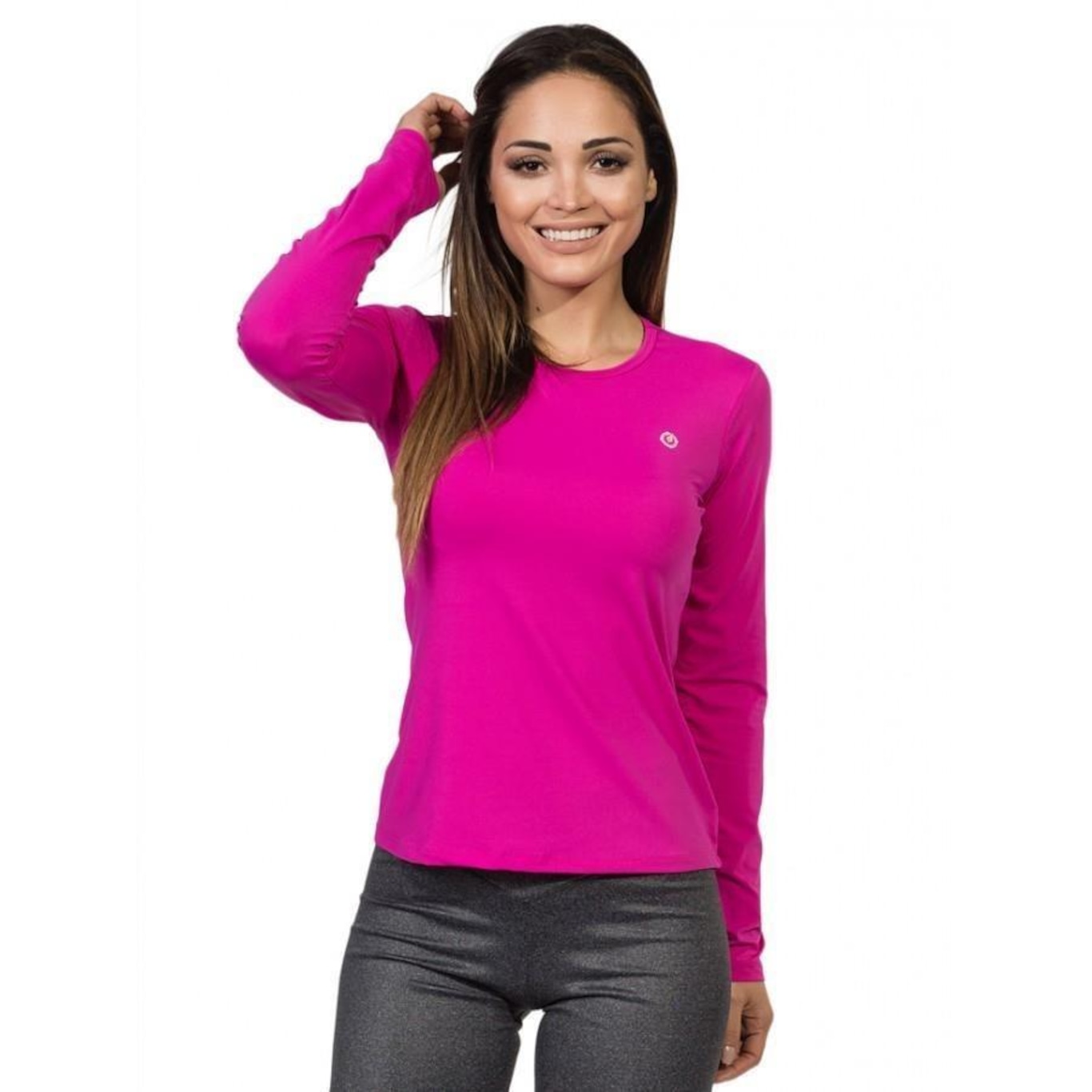 Camiseta Manga Longa Extreme Uv New Dry Colors com Proteção Solar Uv - Feminina - Foto 2