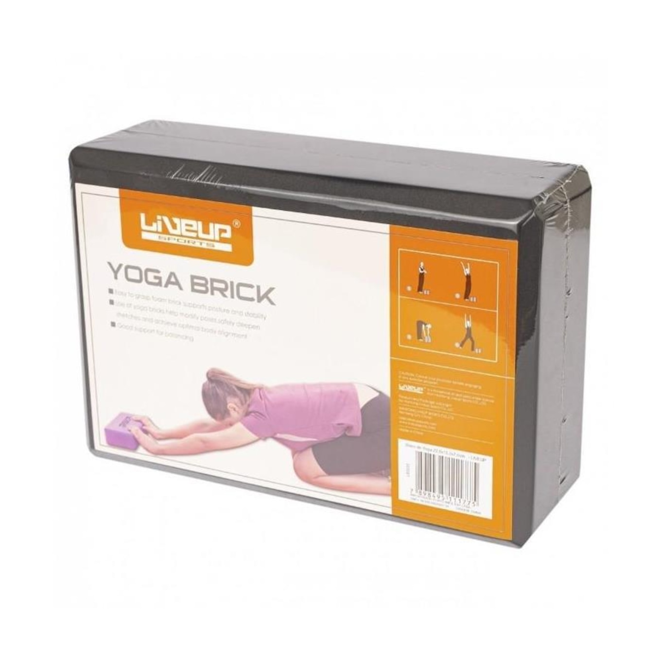 Bloco de Yoga e Pilates Live Up RPG 22,8cm x15,2cm x7,6cm Sports - Foto 2