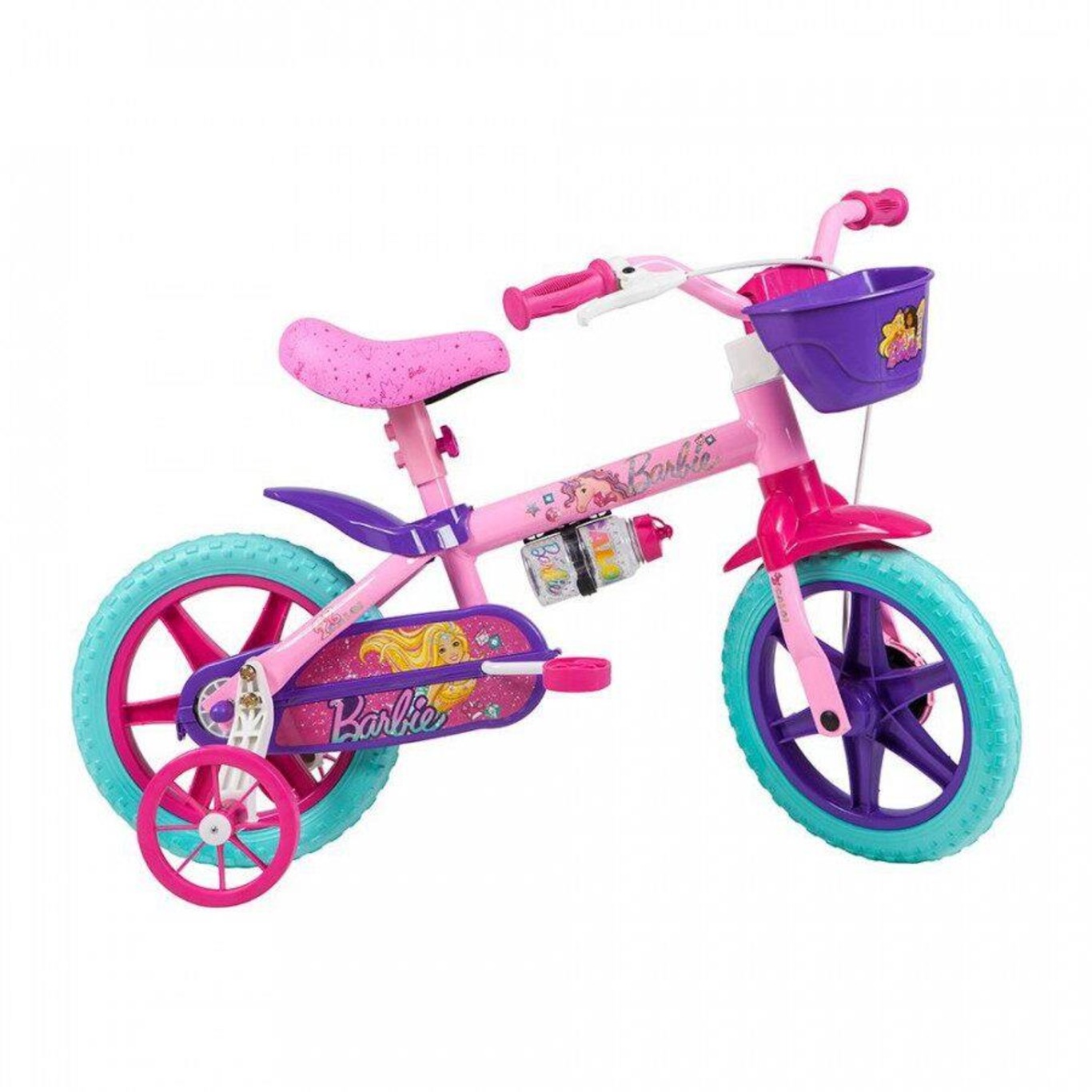 Bicicleta Infanto Juvenil Caloi Barbie Aro 20 - Branco