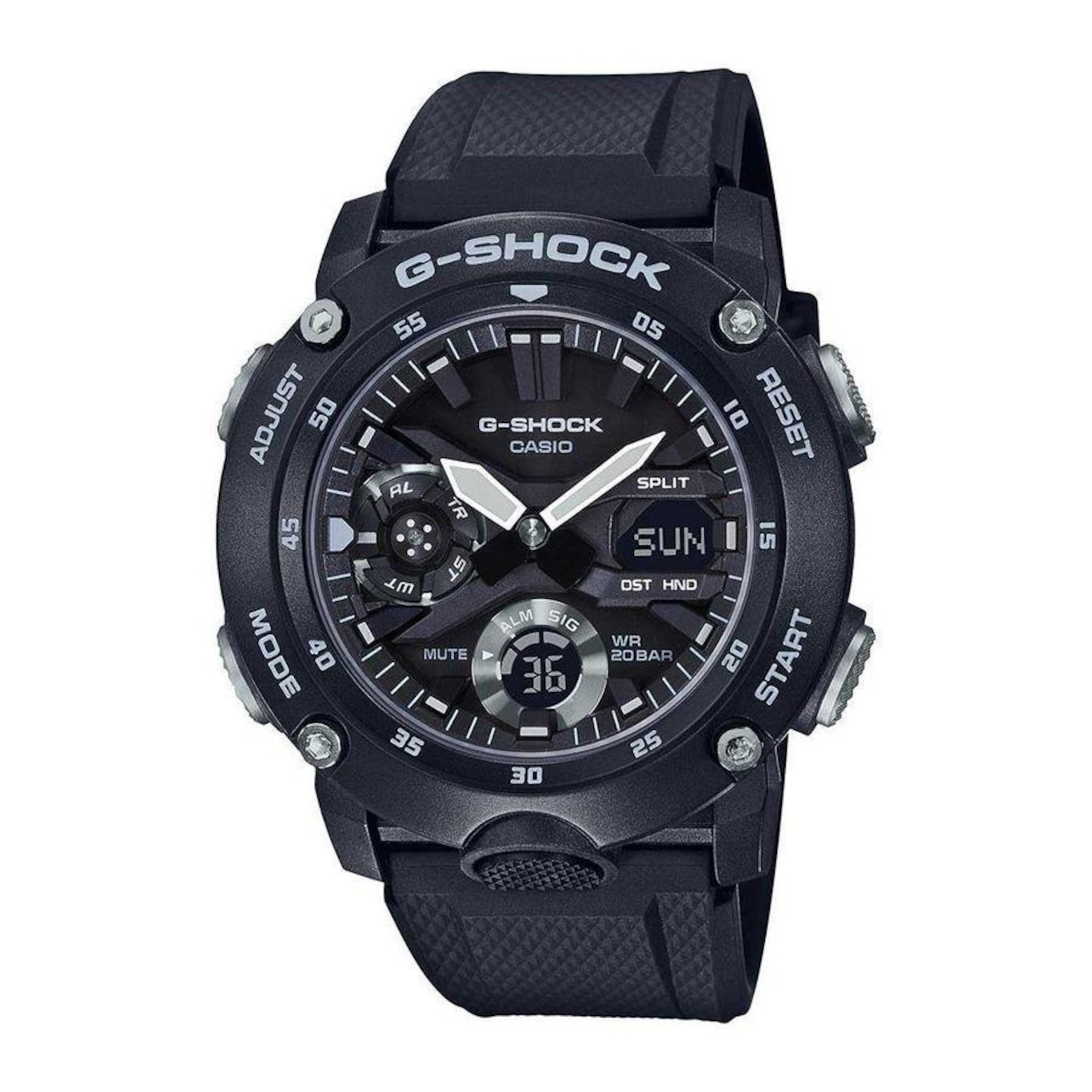 Relógio Digital G-Shock Carbon Core Guard GA-2000S-1ADR - Masculino - Foto 1