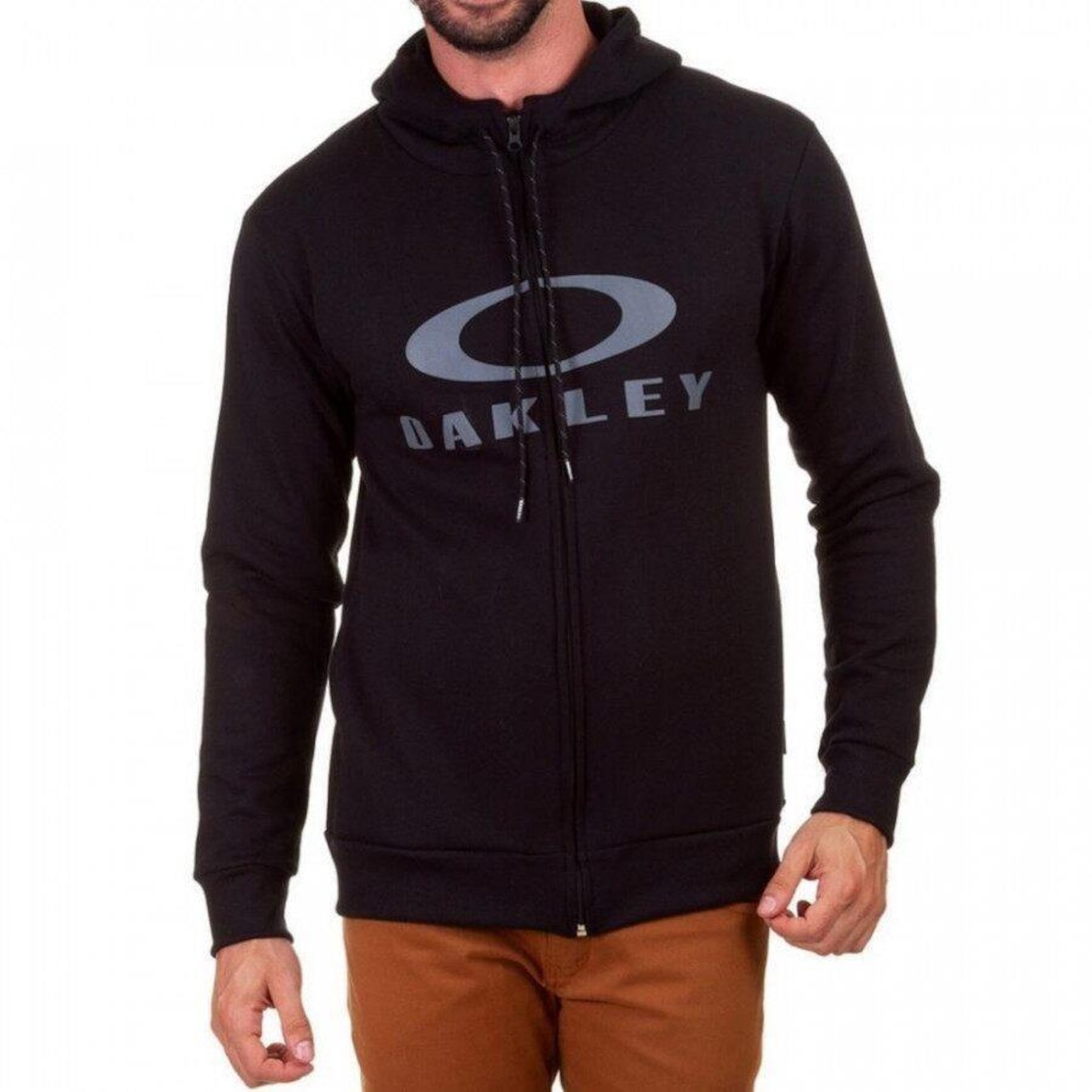 Jaqueta de Moletom Oakley Bark Hoodie com Capuz - Masculina - Foto 3