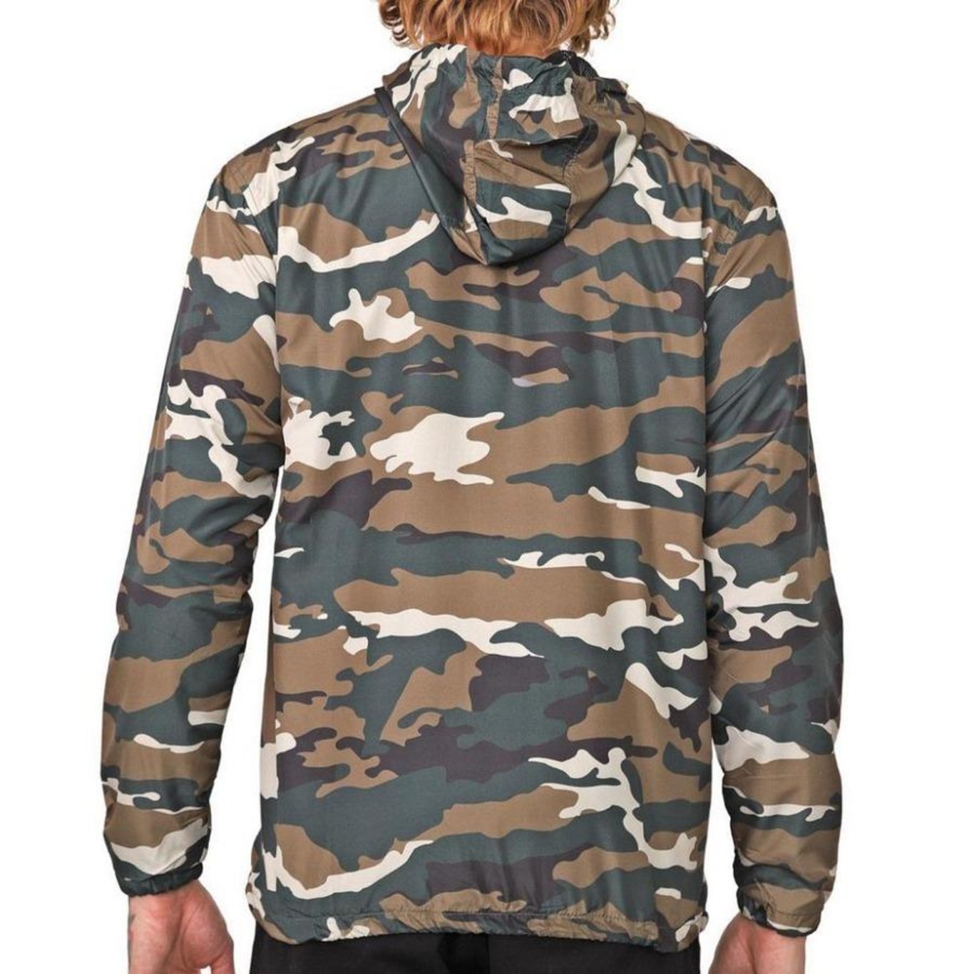 Jaqueta Corta Vento com Capuz Oakley Camo Windbreaker - Masculina - Foto 4