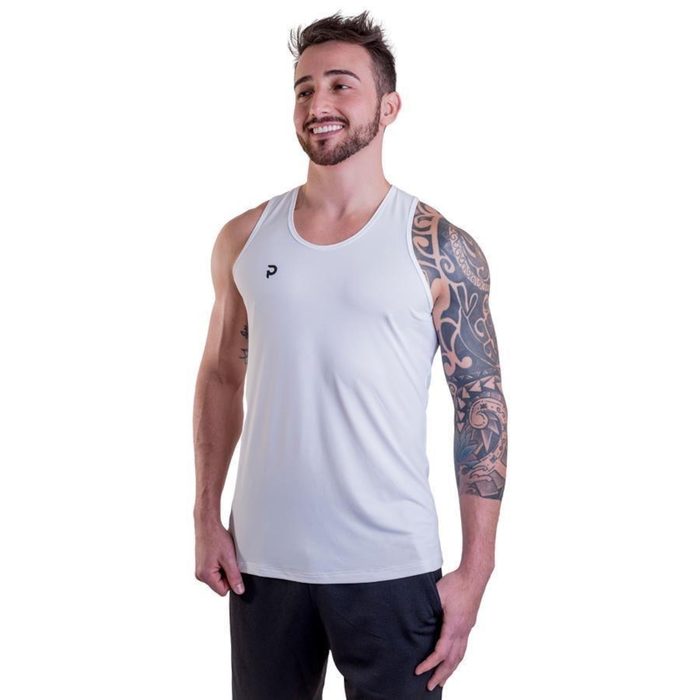 Camiseta Regata Punnto Tradicional Poliamida Solutio - Masculina - Foto 1