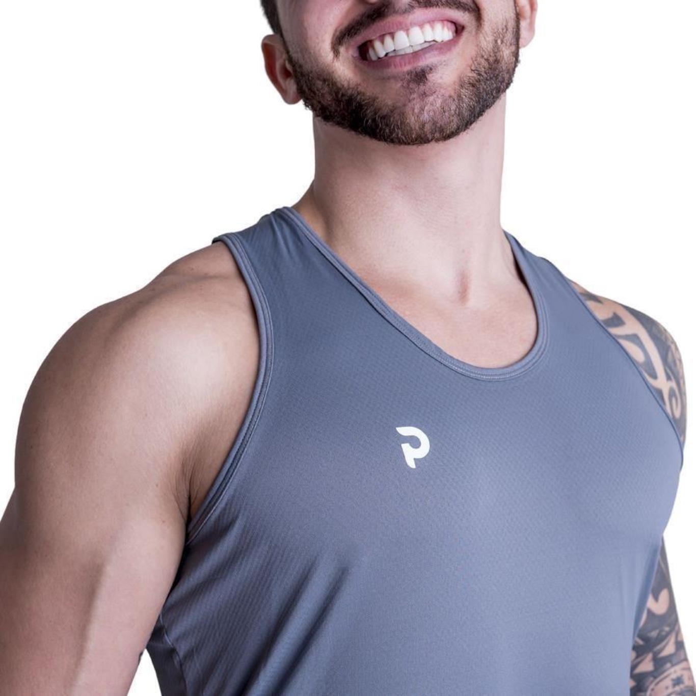 Camiseta Regata Punnto Tradicional Poliamida Solutio - Masculina - Foto 4