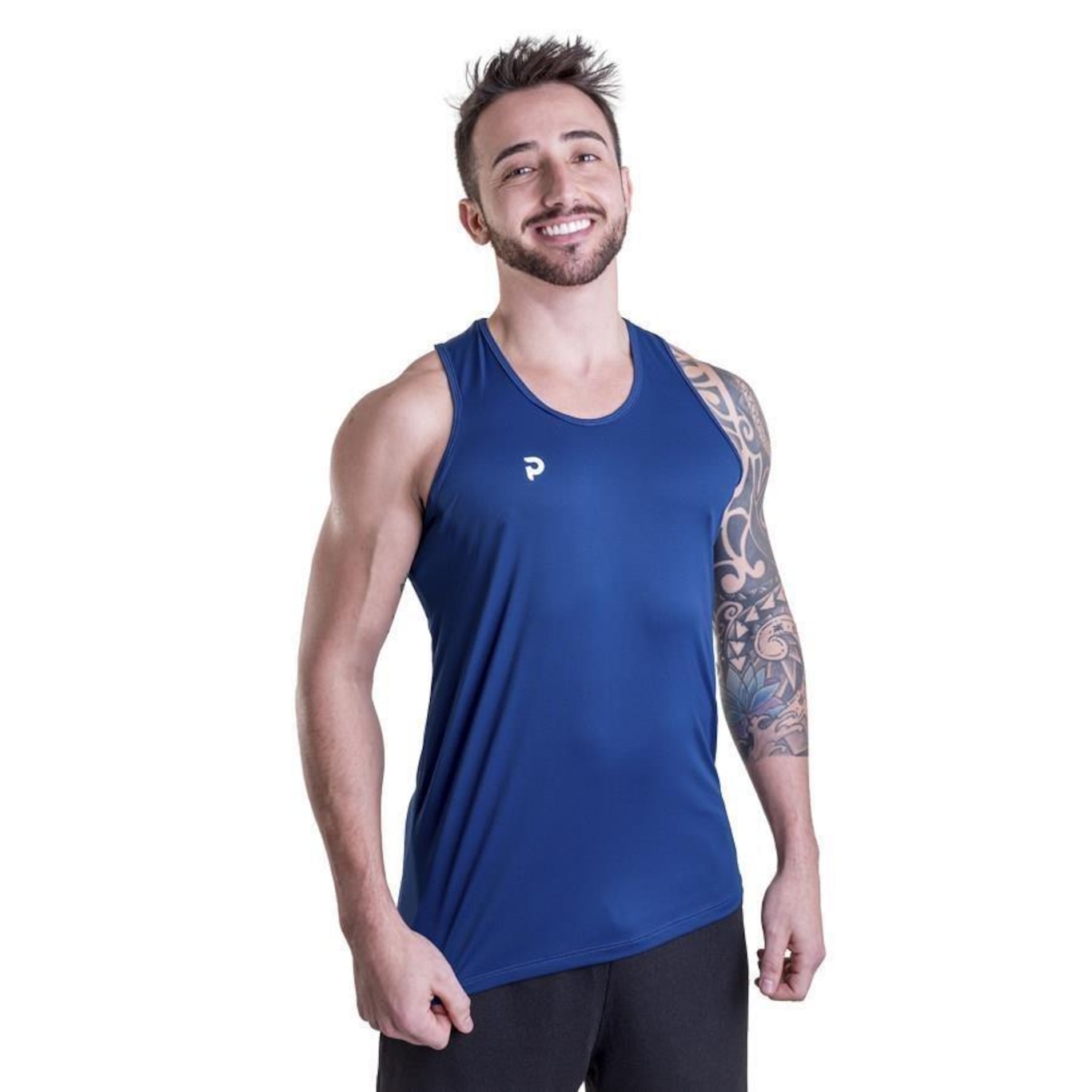 Camiseta Regata Punnto Tradicional Poliamida Solutio - Masculina - Foto 1