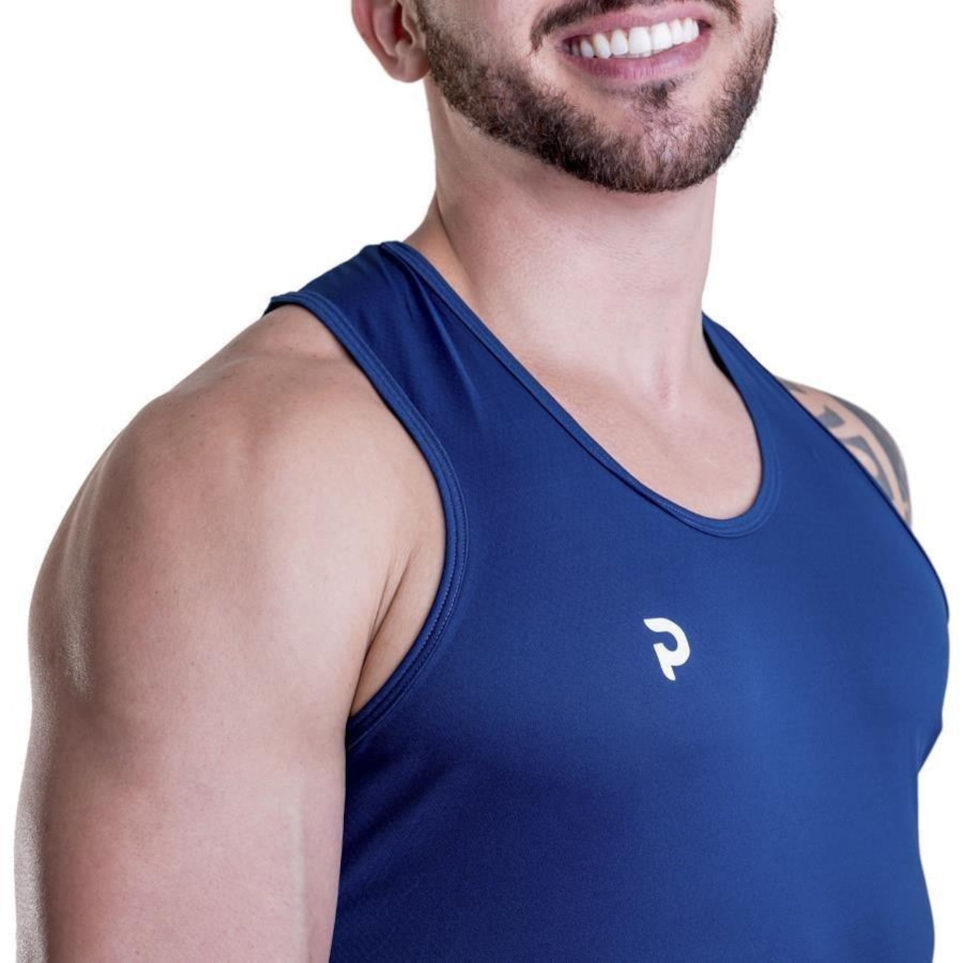 Camiseta Regata Punnto Tradicional Poliamida Solutio - Masculina - Foto 4