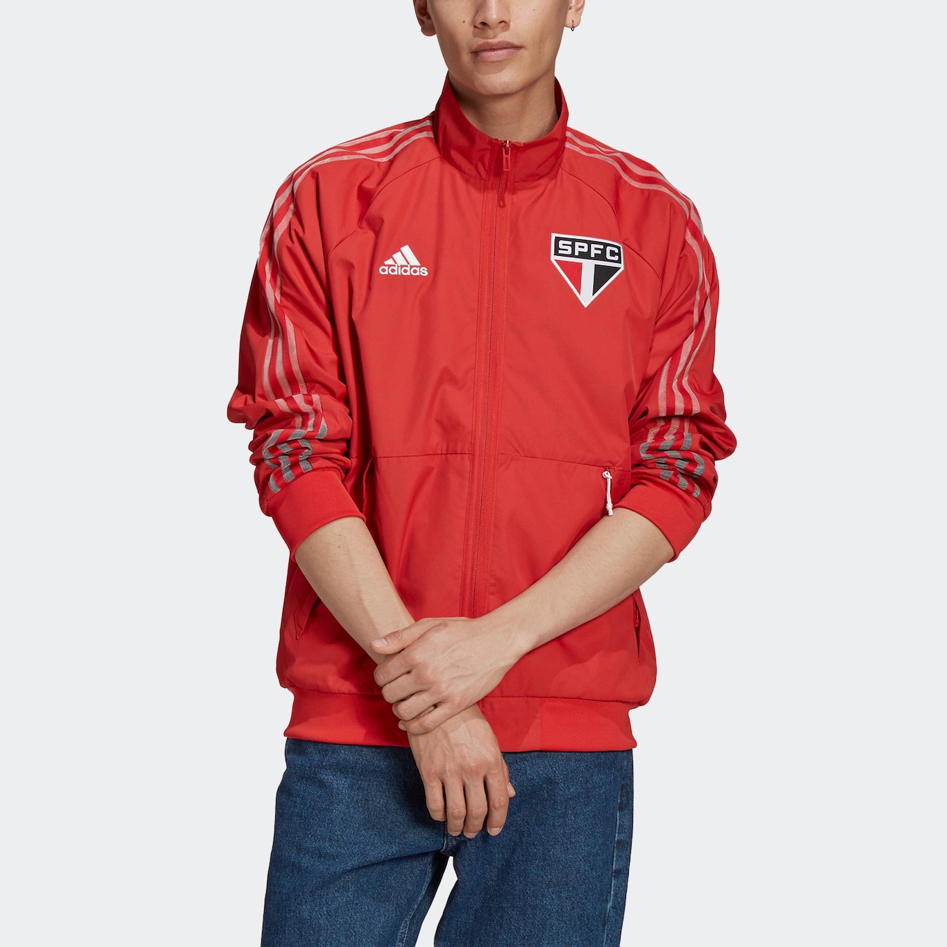 Jaqueta do São Paulo adidas Hino - Masculina | Centauro