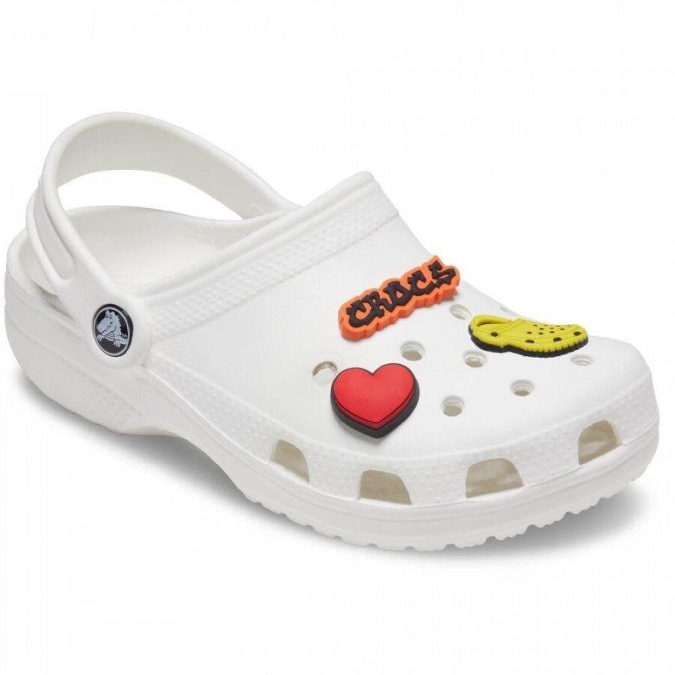 Kit de Jibbitz Crocs I Love Crocs - 3 unidades - Foto 1