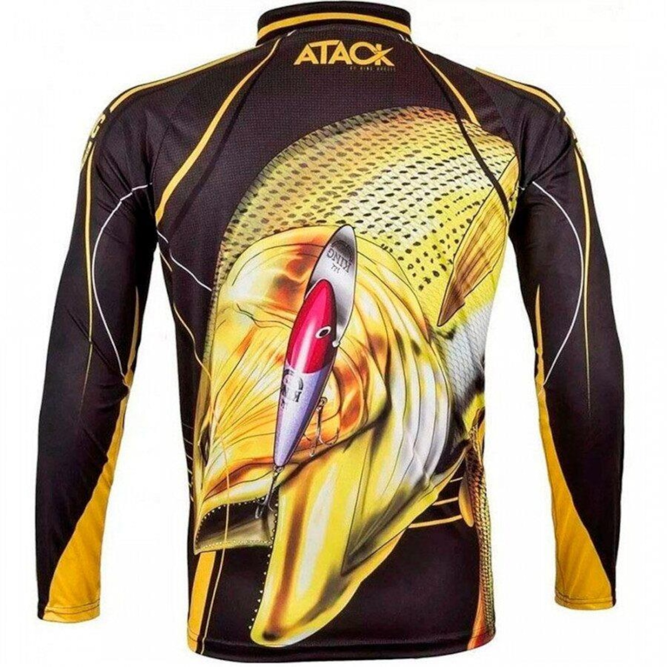 Camisa Manga Longa de Pesca King Brasil Sublimada - Masculina - Foto 2