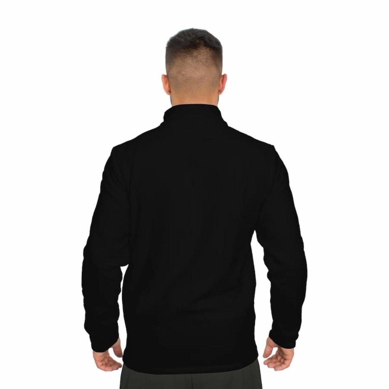 Blusão sem Capuz Fleece Muvin Solid LS/ZM - Masculino - Foto 2