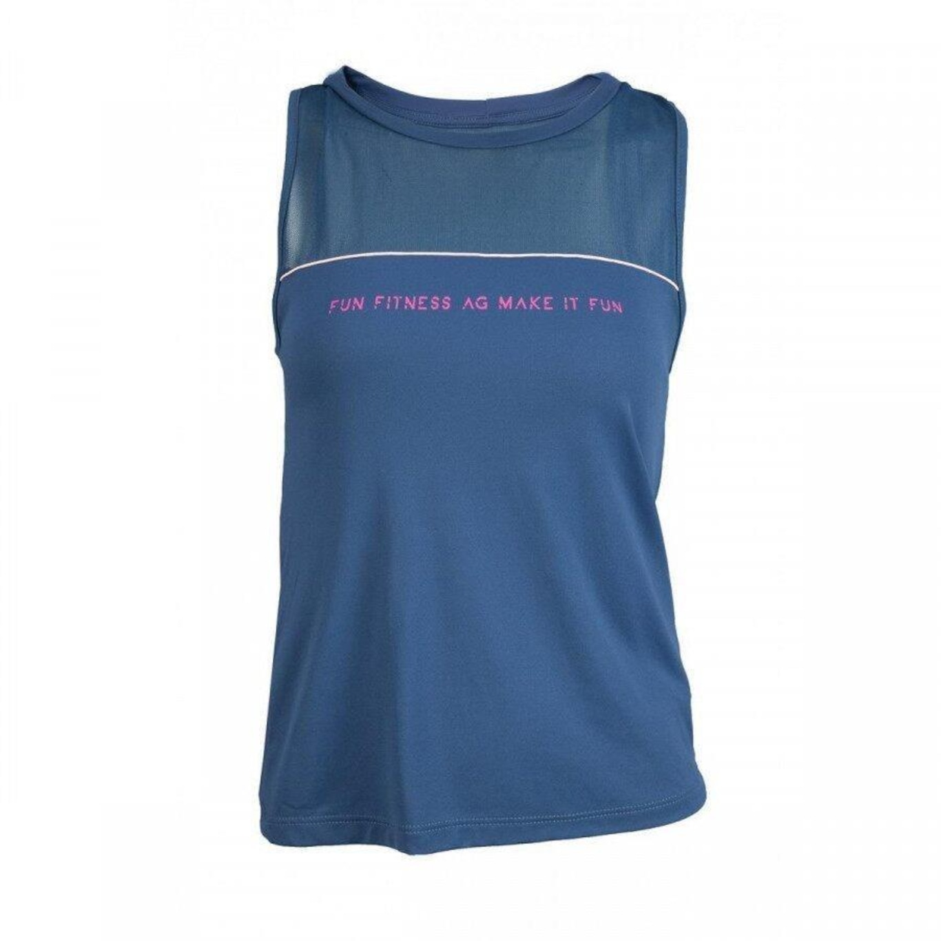 Camiseta Regata Alto Giro Poliamida Skin Fit Fusão 83 - Feminina - Foto 1