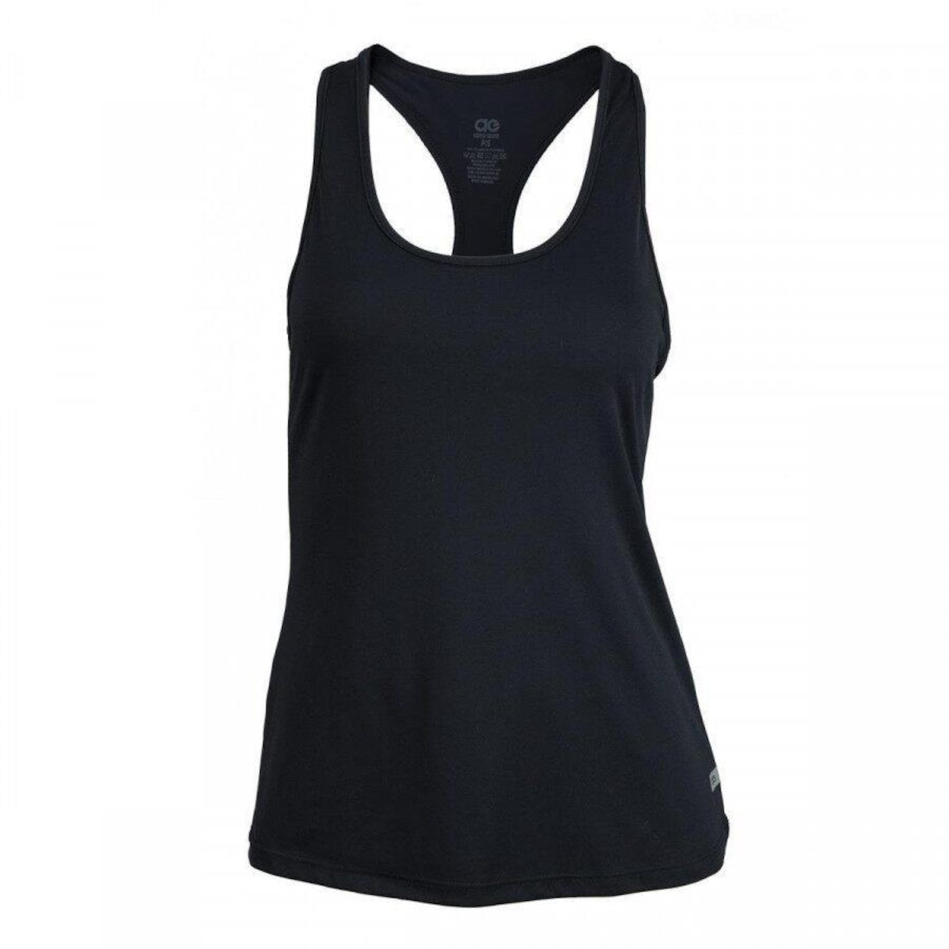 Camiseta Regata Alto Giro Poliamida Skin Fit Alongada - Feminina - Foto 1