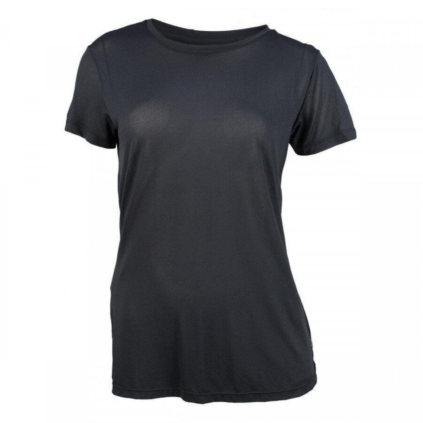 Camiseta Alto Giro Poliamida Sheer Alongada - Feminina - Foto 1