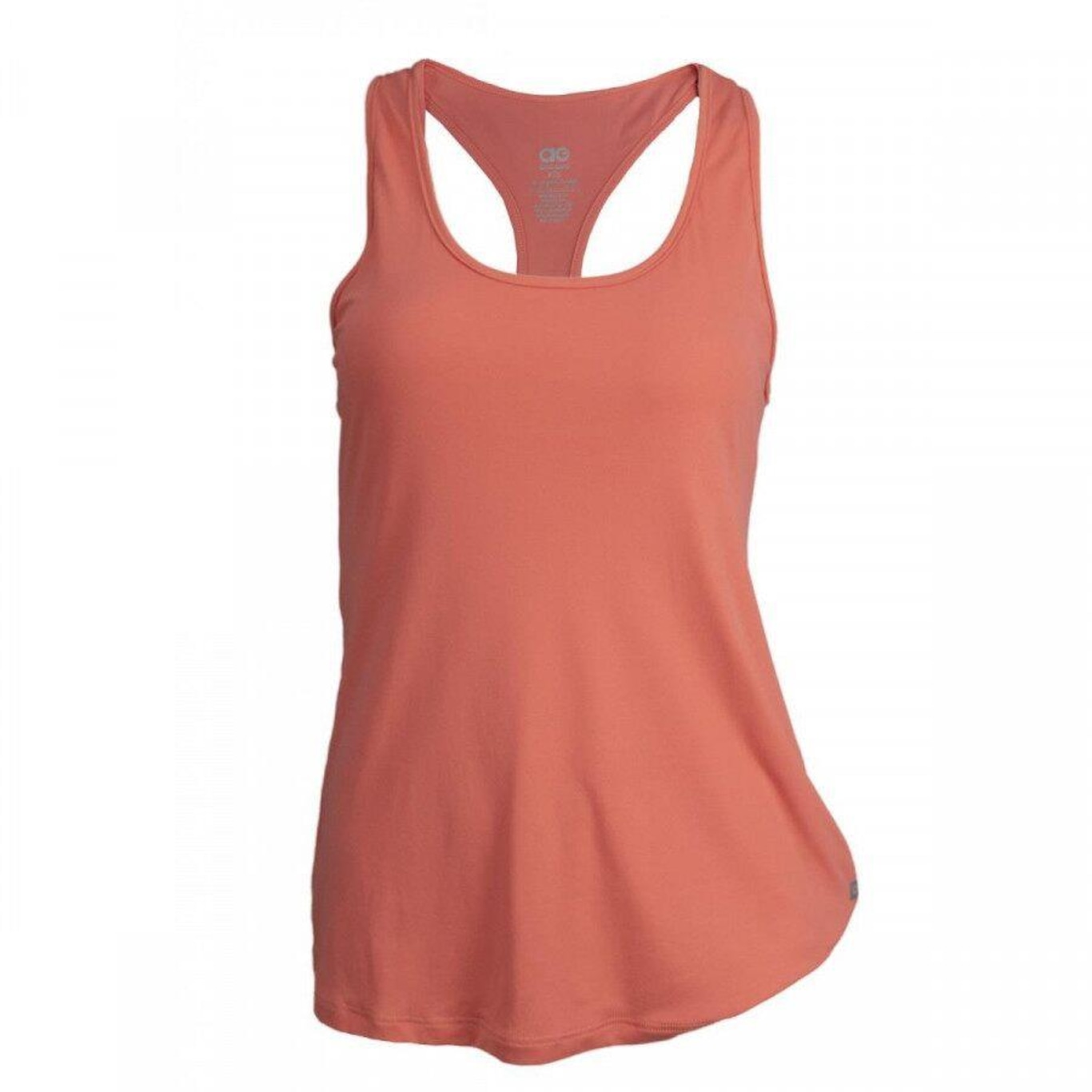 Camiseta Regata Alto Giro Poliamida Skin Fit Alongada - Feminina - Foto 1