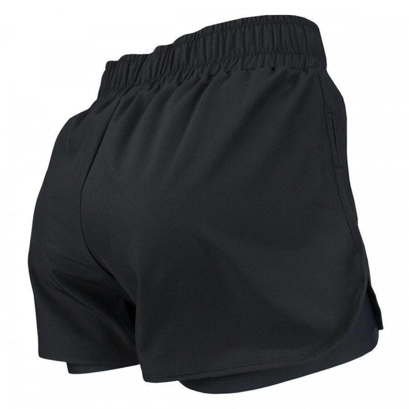 Shorts 2 Em 1 Alto Giro Microfibra Bahamas Elastic - Feminino - Foto 2