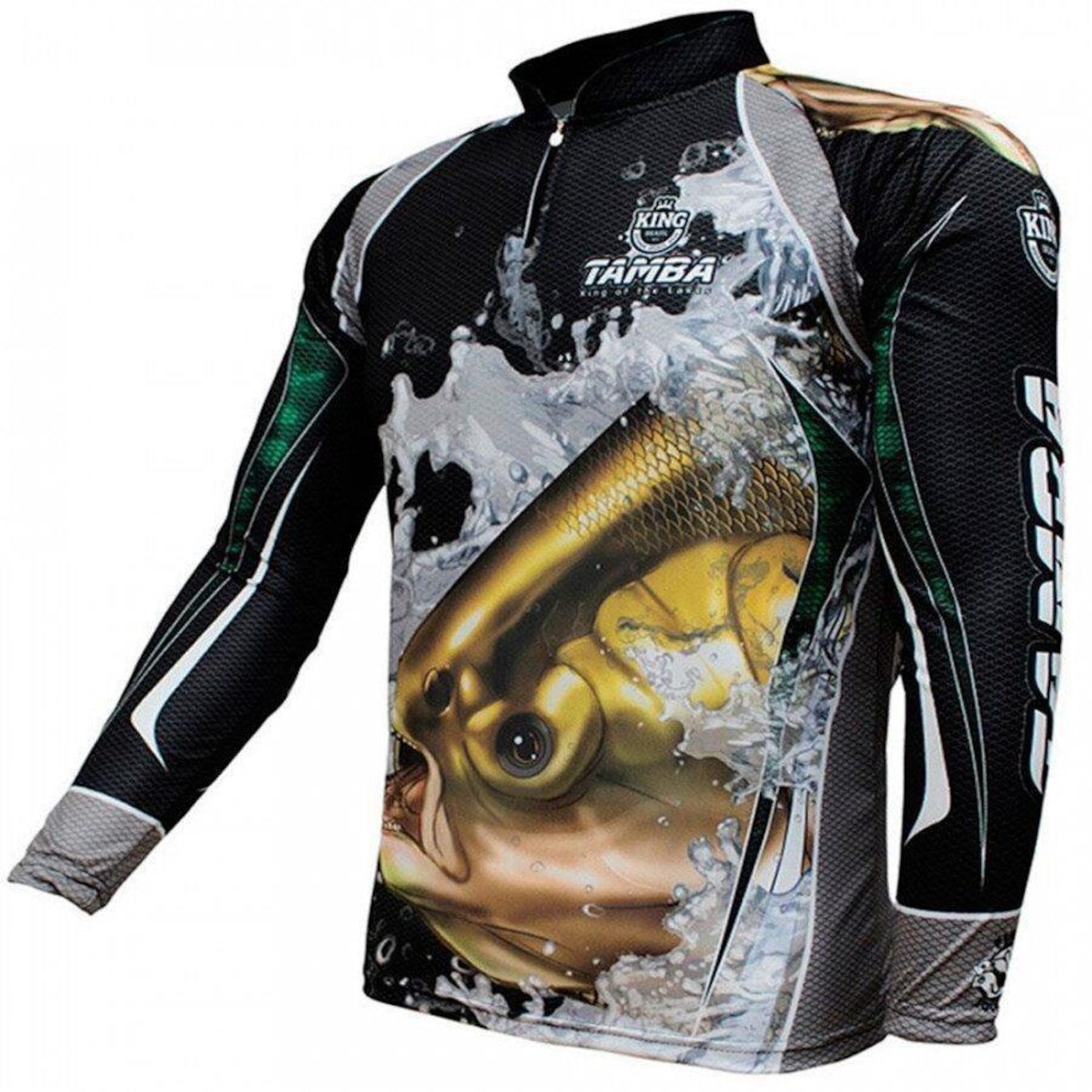 Camiseta Manga Longa de Pesca King Brasil Tamba Sublimada - Masculina - Foto 3