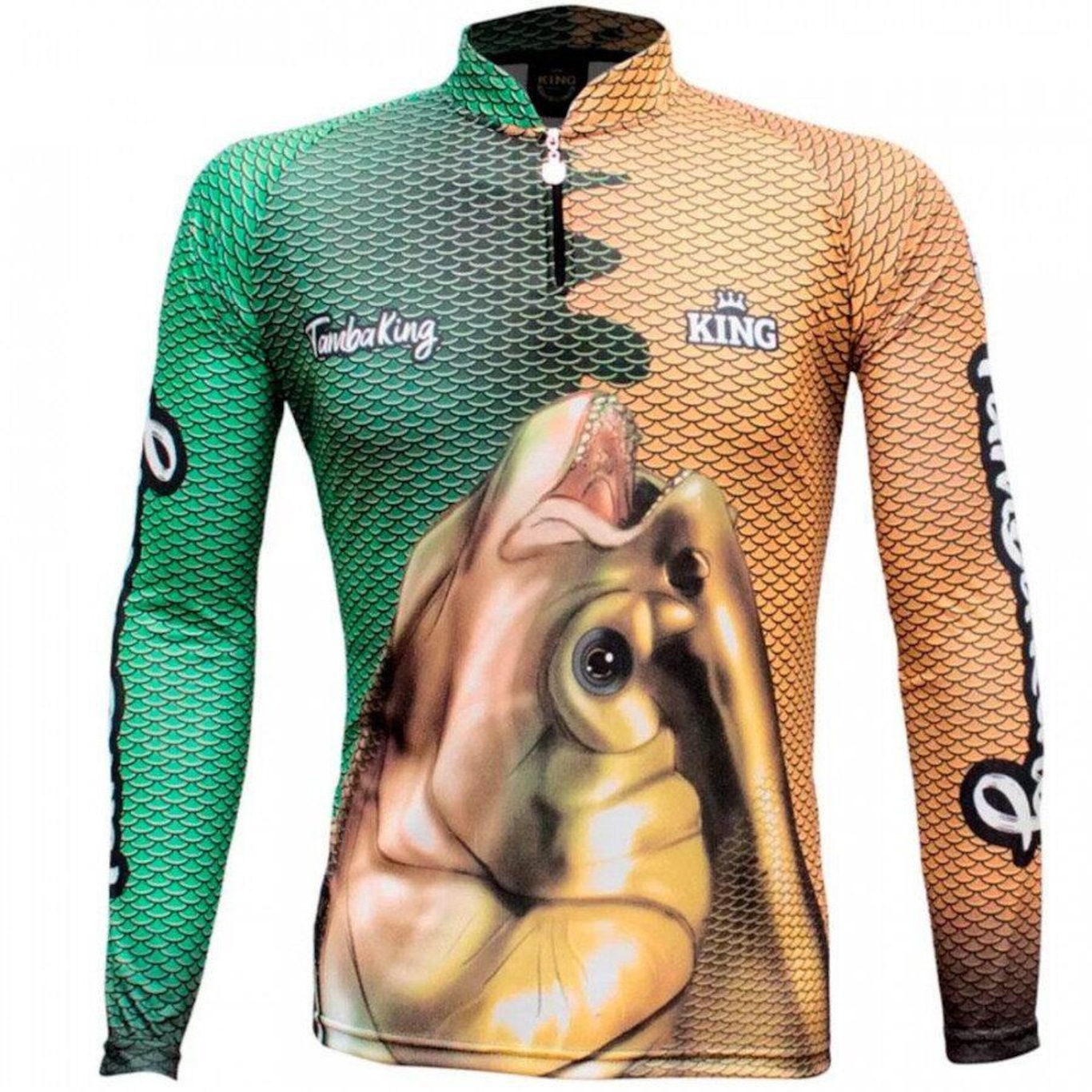 Camiseta Manga Longa de Pesca King Brasil Tambaqui Sublimada - Masculina - Foto 1