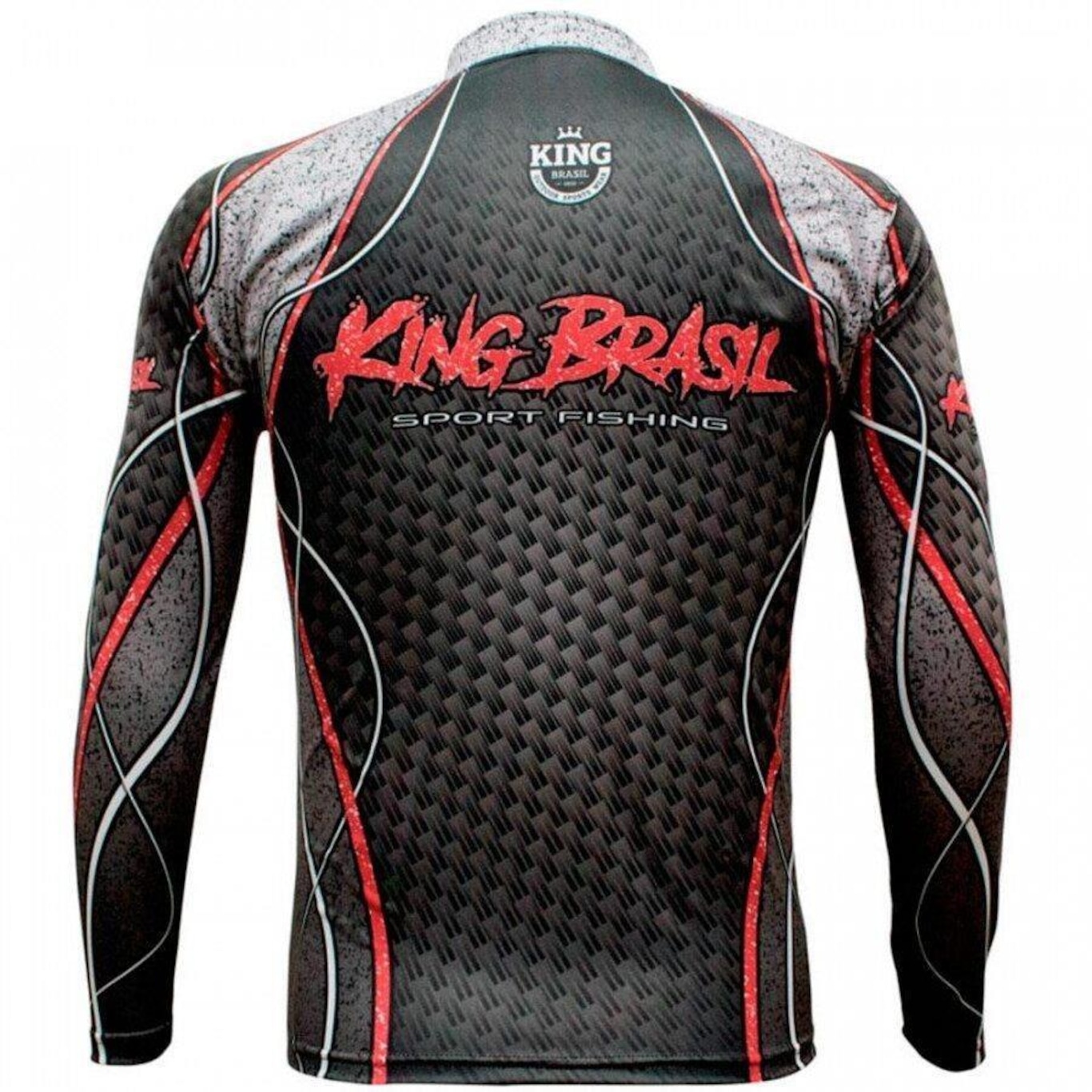 Camiseta Manga Longa de Pesca King Brasil KFF636 Sublimada - Masculina - Foto 2