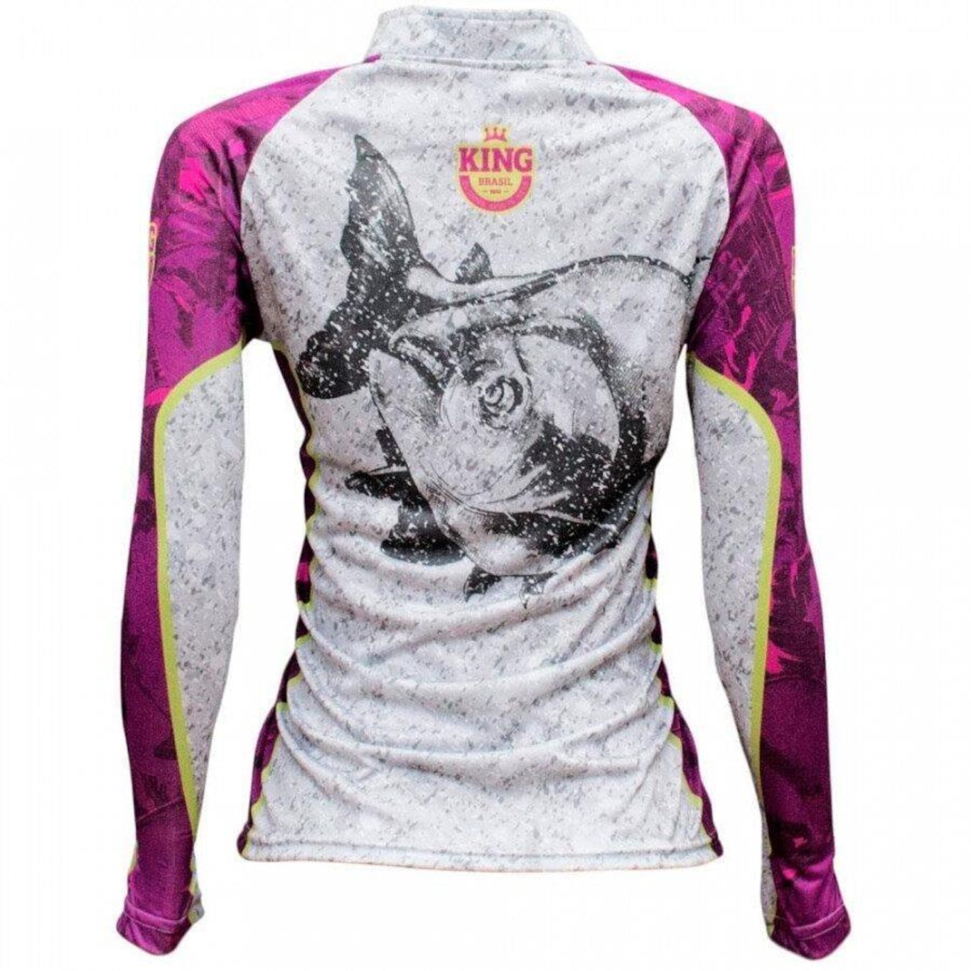 Camiseta Manga Longa de Pesca King Brasil Sublimada - Feminina - Foto 2