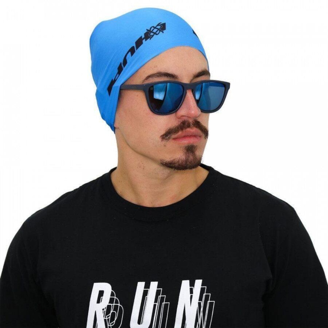 Bandana  para Corrida e Ciclismo Hupi Tubular Liso - Adulto - Foto 4