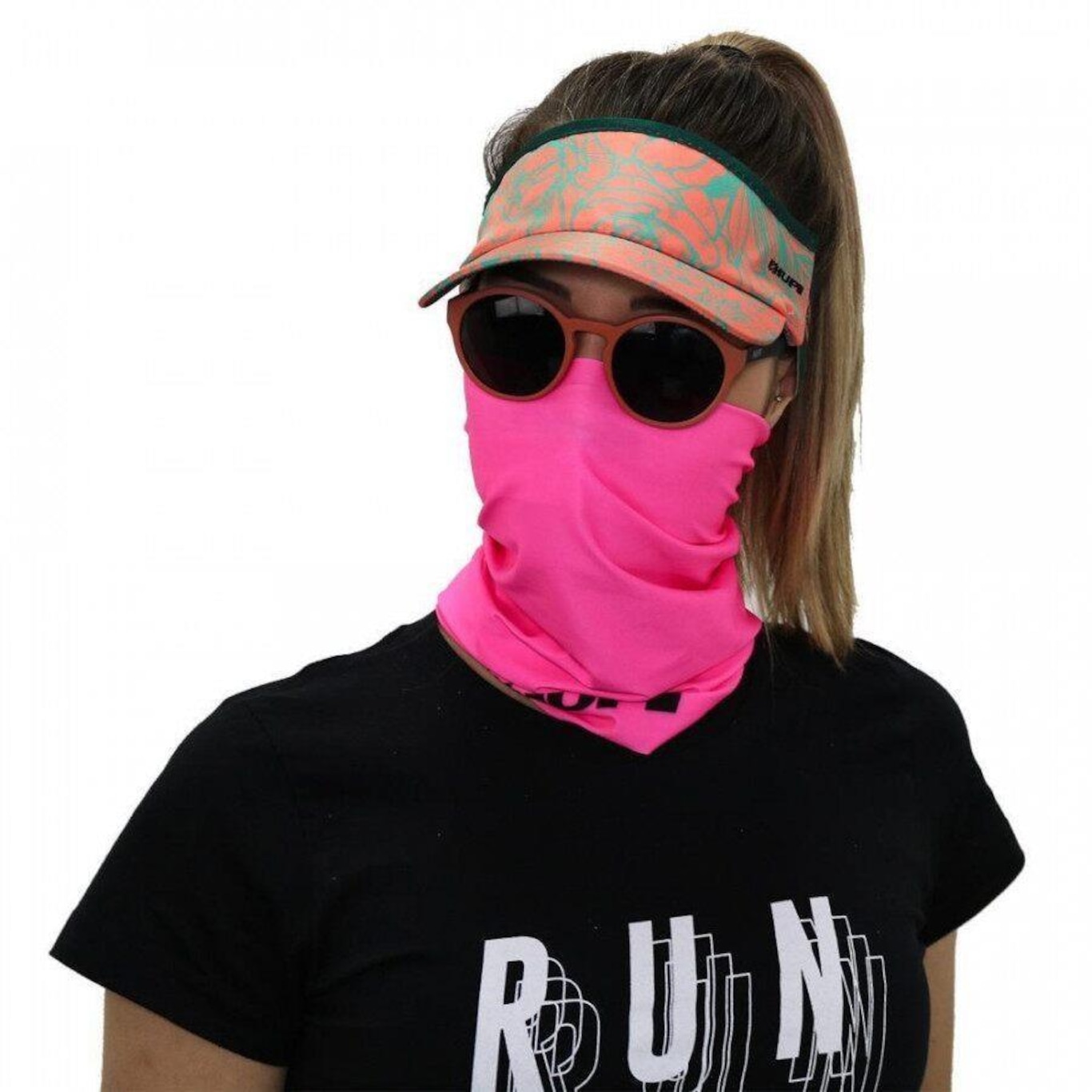 Bandana  para Corrida e Ciclismo Hupi Tubular Liso - Adulto - Foto 1