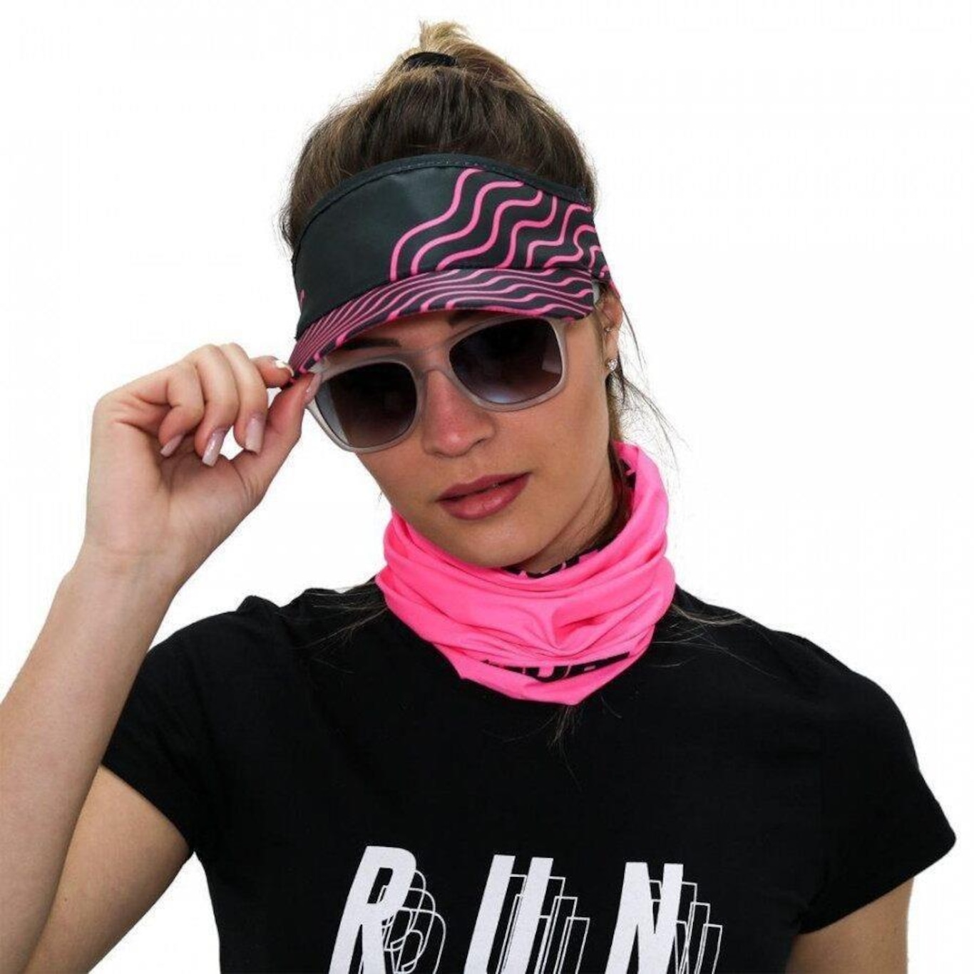 Bandana  para Corrida e Ciclismo Hupi Tubular Liso - Adulto - Foto 3