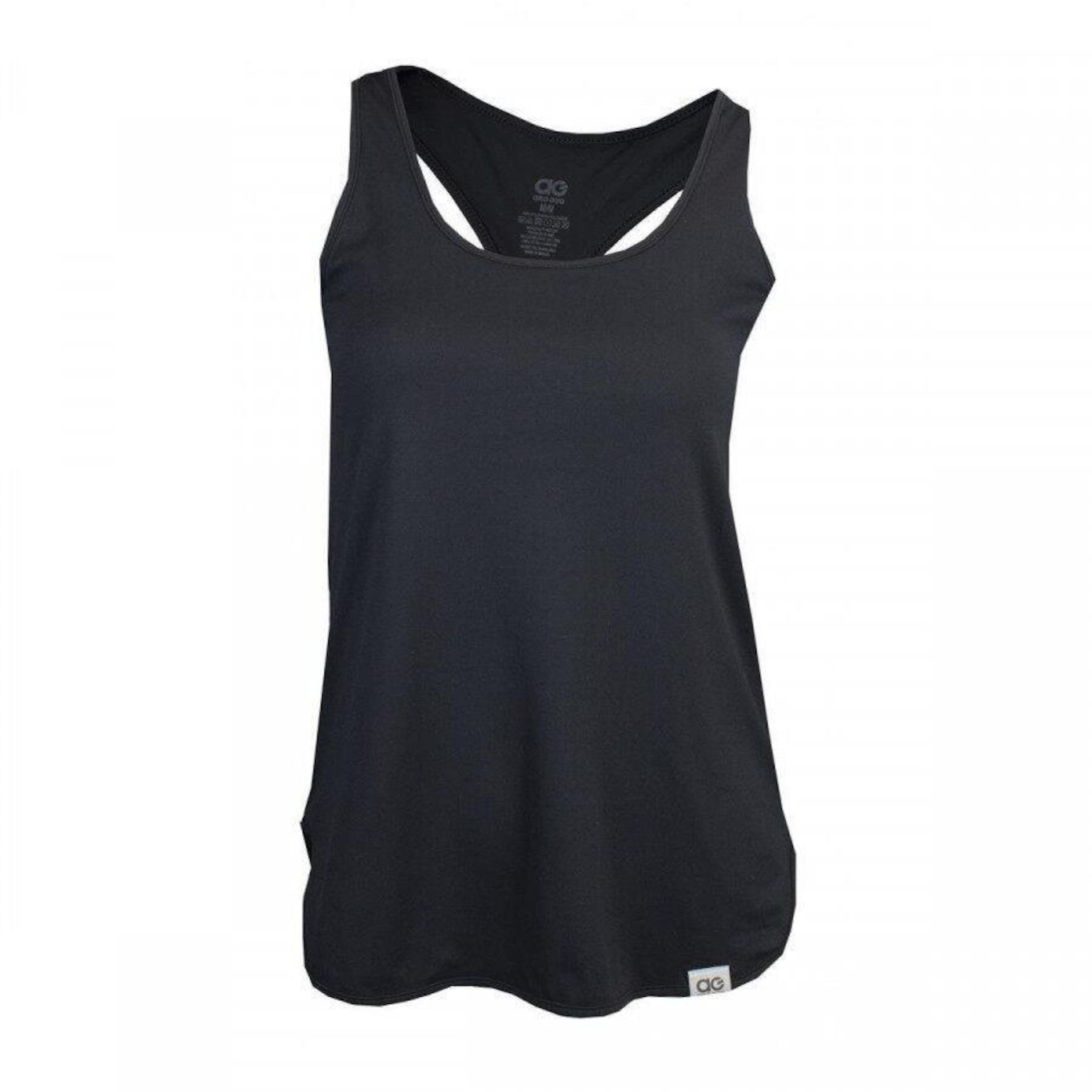 Camiseta Regata Alto Giro Poliamida Skin Fit Alongada - Feminina - Foto 1