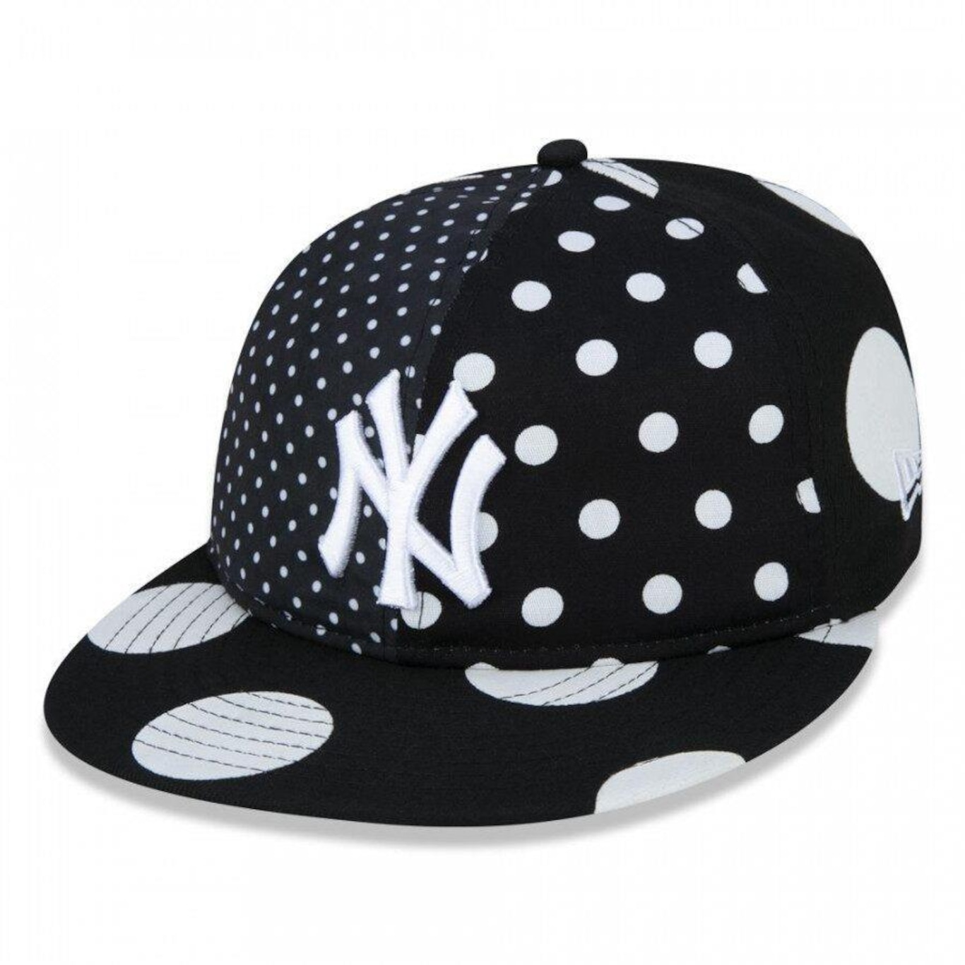 Boné Aba Reta New Era 9Fifty Retro Crown MLB New York Yankees Polka Dot - Snapback - Adulto - Foto 1