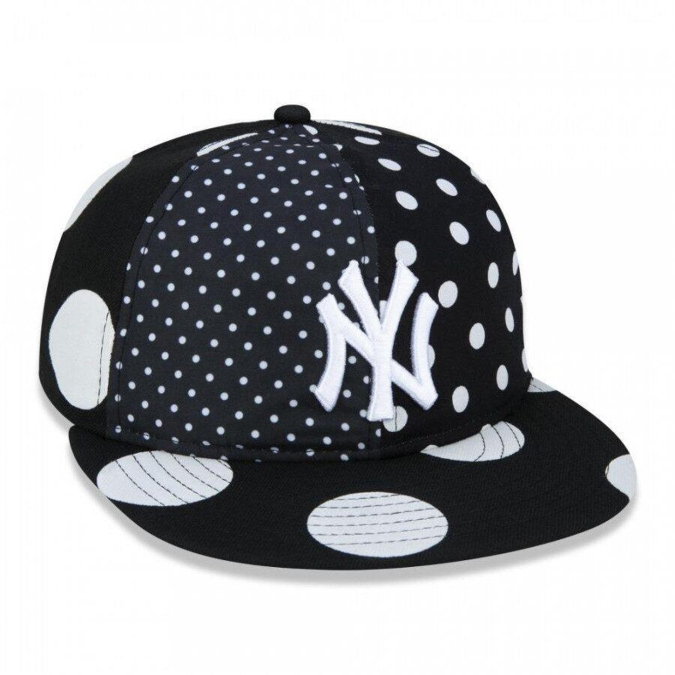 Boné Aba Reta New Era 9Fifty Retro Crown MLB New York Yankees Polka Dot - Snapback - Adulto - Foto 3