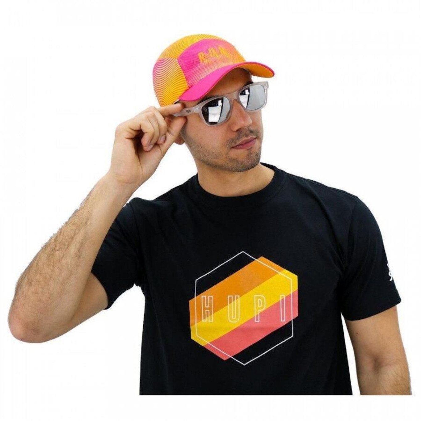 Boné Aba Curva Hupi para Corrida Run Summer - Strapback - Adulto - Foto 3