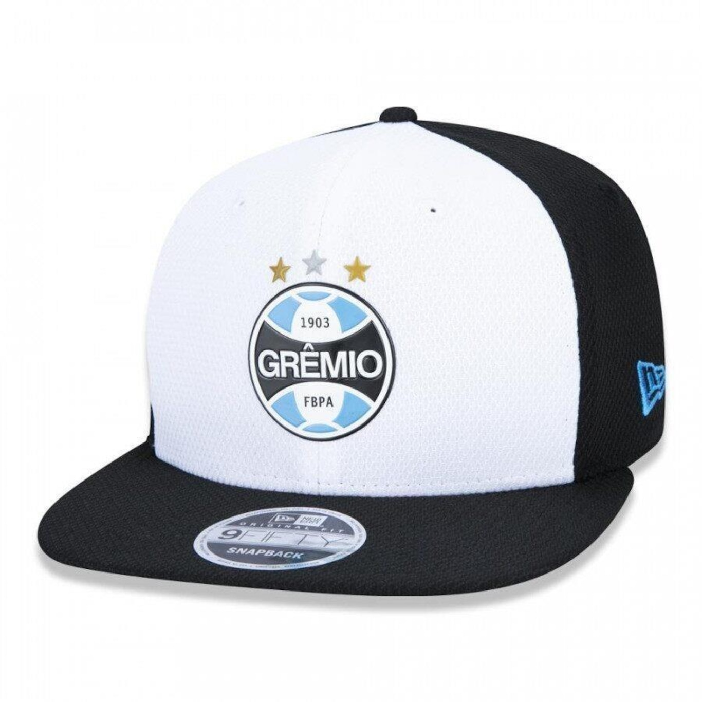 Boné Aba Reta New Era 9Fifty Original Fit Futebol Grêmio Diamond - Snapback - Adulto - Foto 1