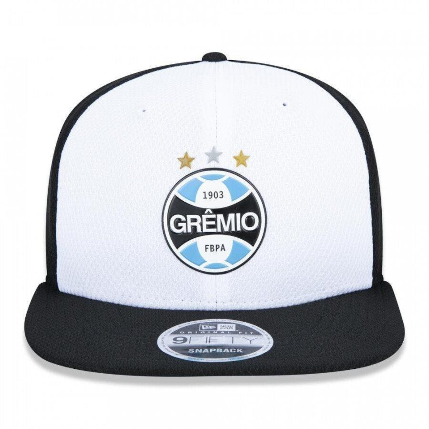 Boné Aba Reta New Era 9Fifty Original Fit Futebol Grêmio Diamond - Snapback - Adulto - Foto 2